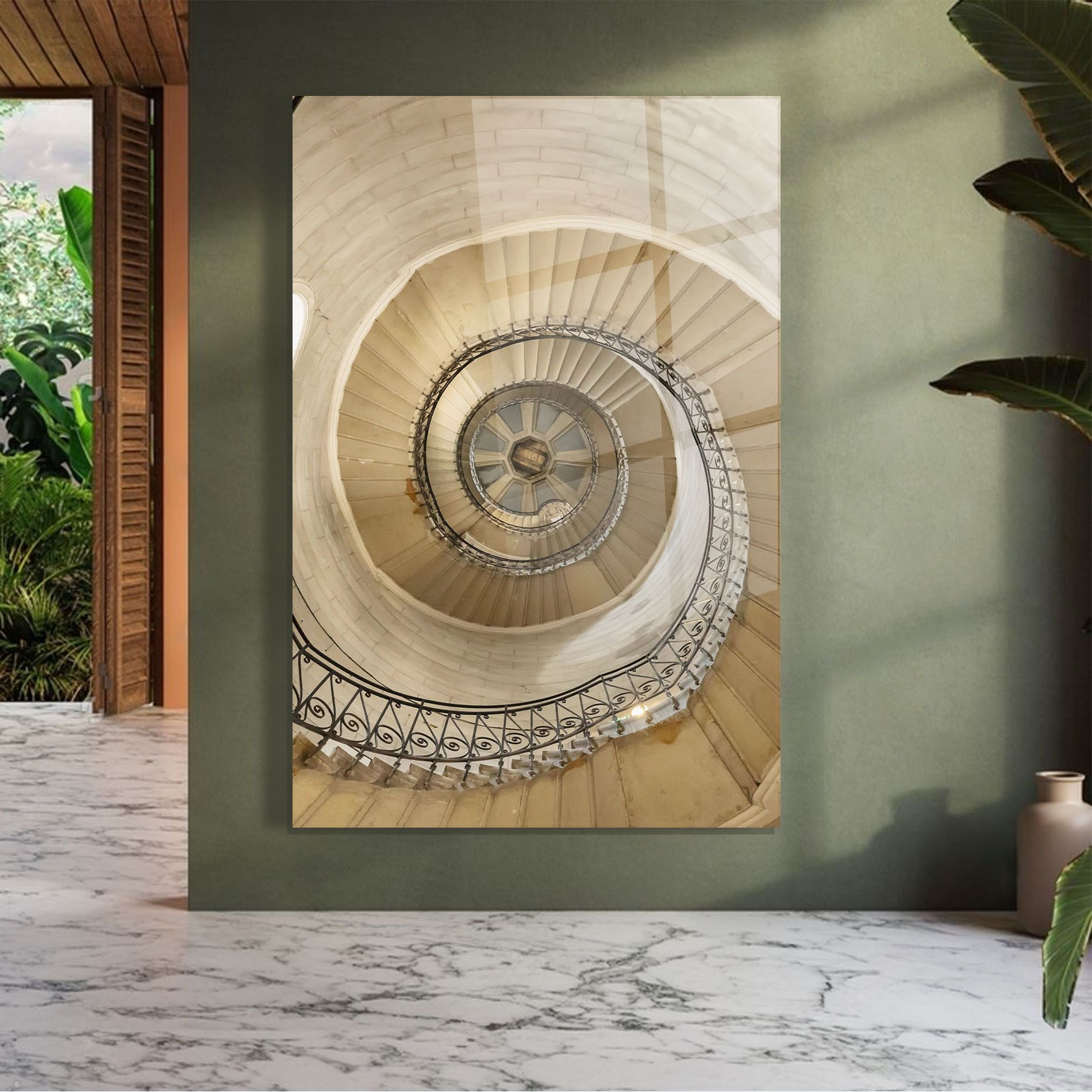 Cream Down Stairs mockup 7