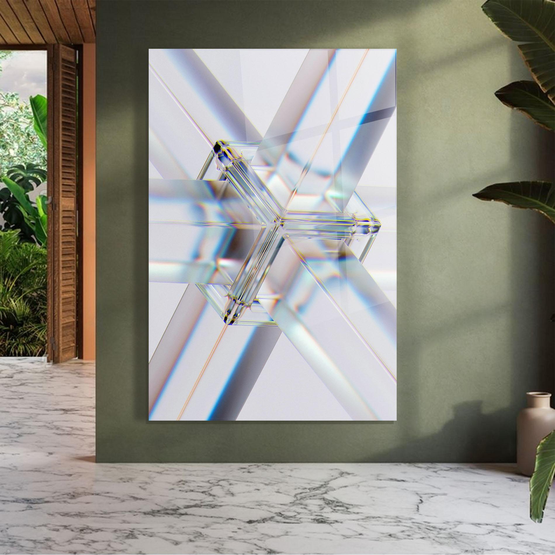 Tablou Sticla Glass Shape mockup 7