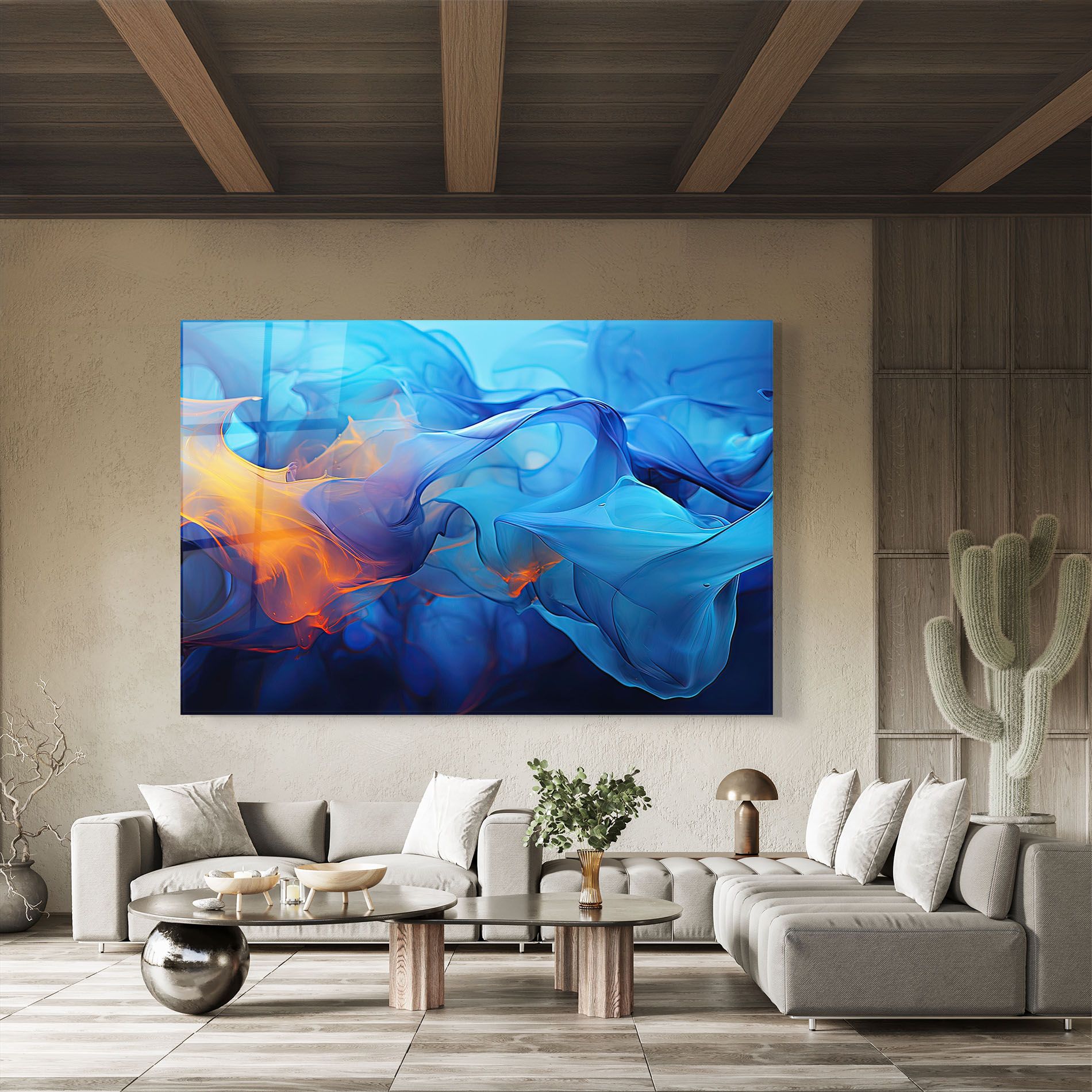 Blue Orange Floating mockup 8