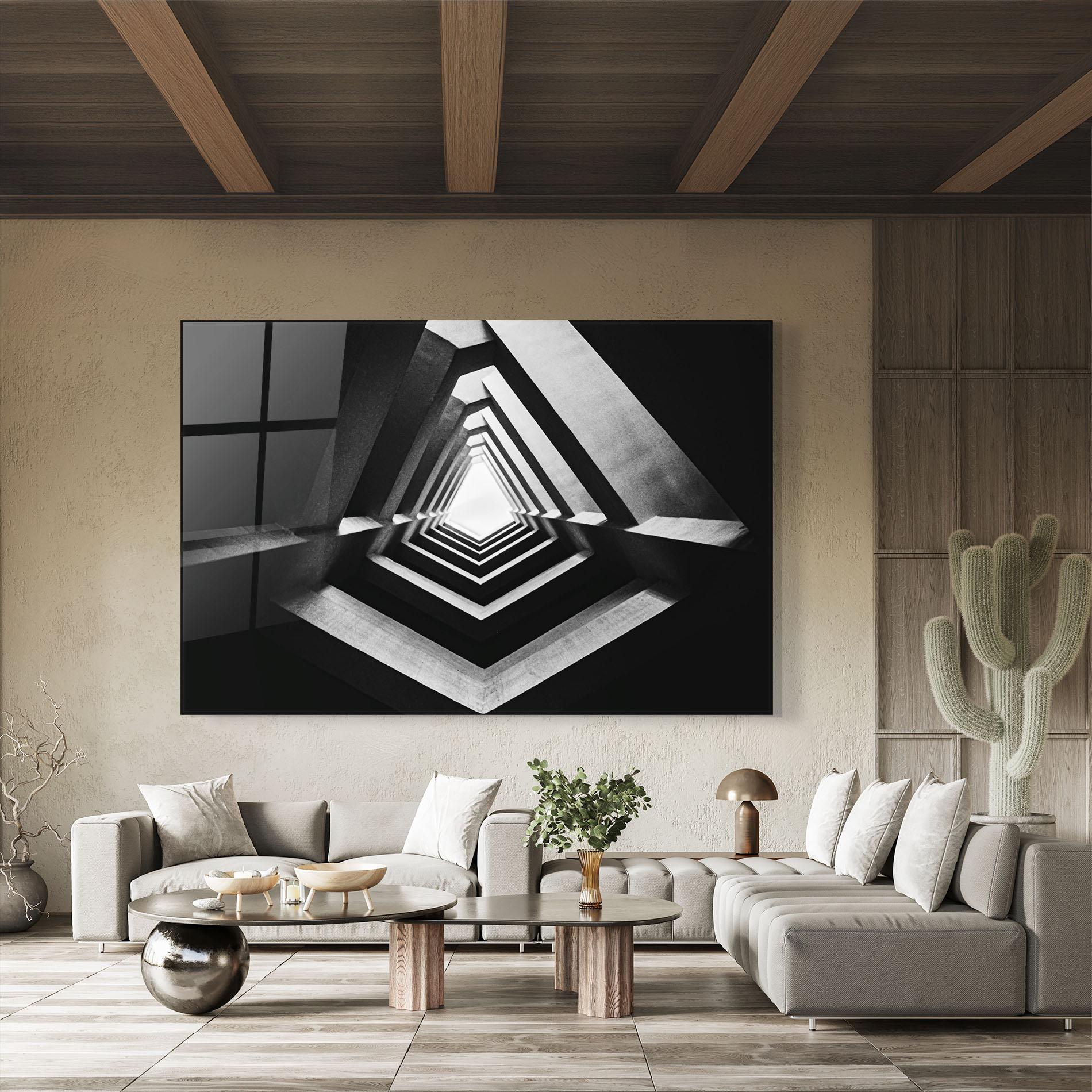 Tablou Sticla Dark Shadow mockup 8