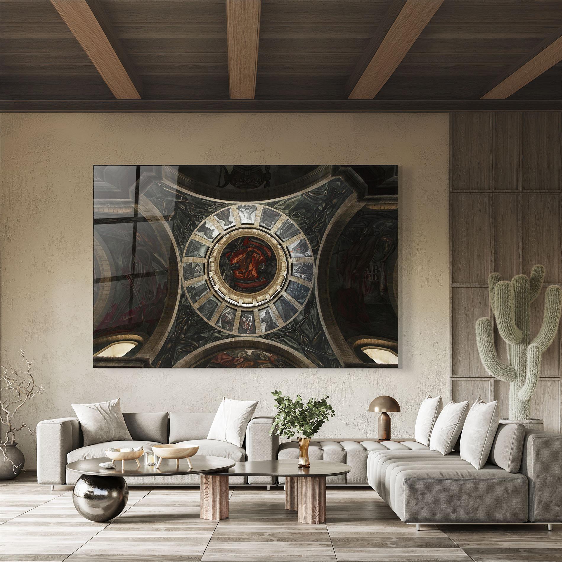 Tablou Sticla Mexico Architecture mockup 8