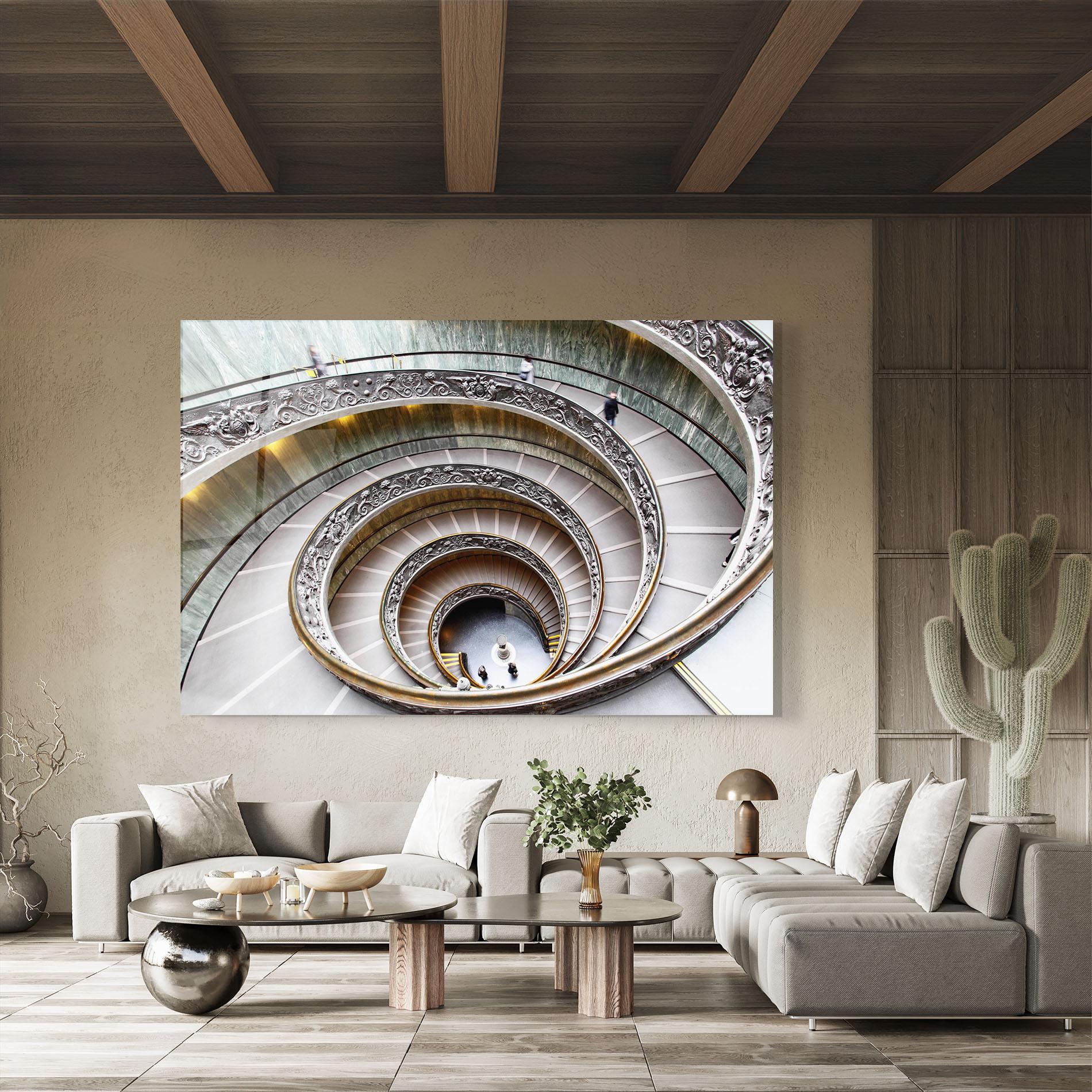 Tablou Sticla Vatican Museum mockup 8