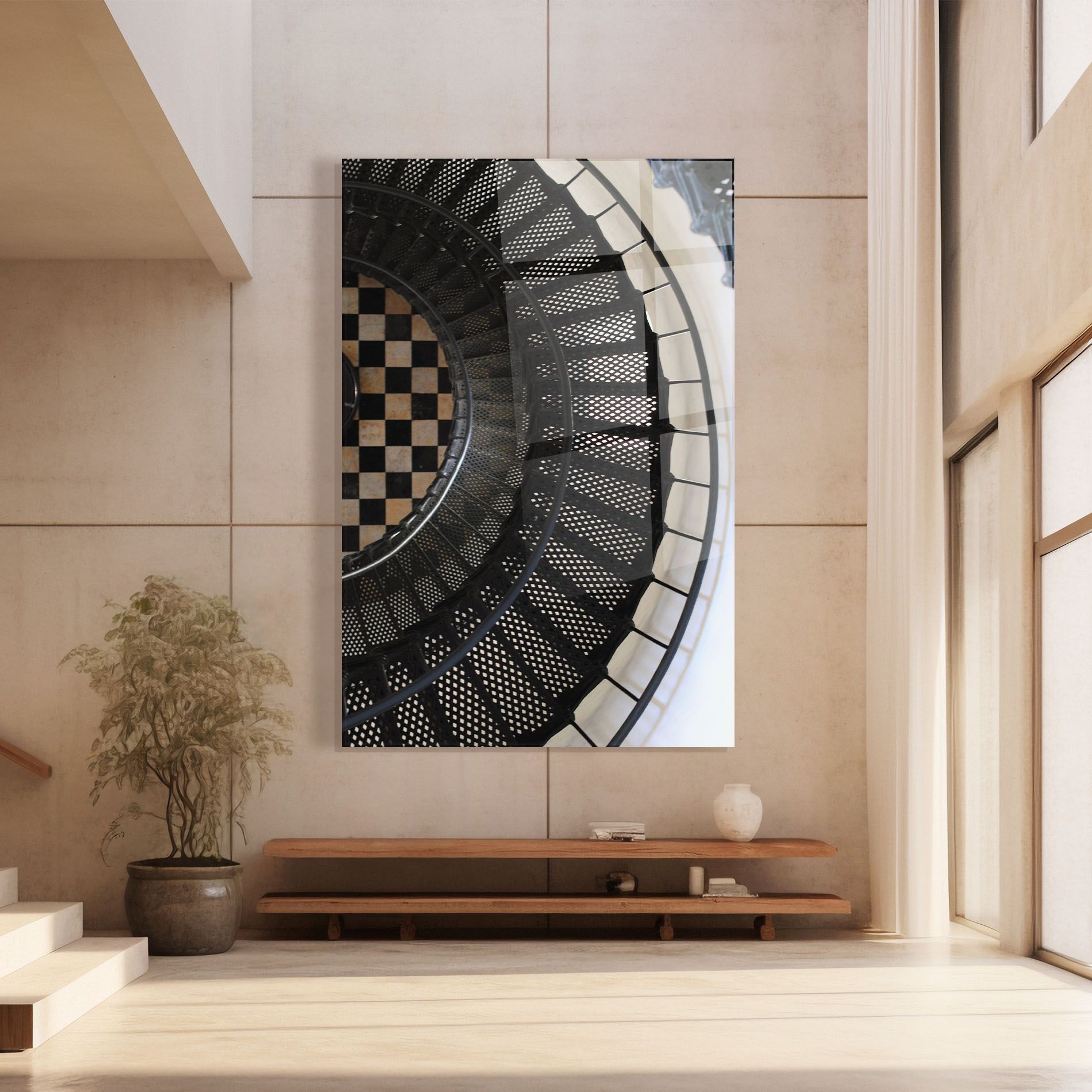 Beautiful Black Stairs mockup 8