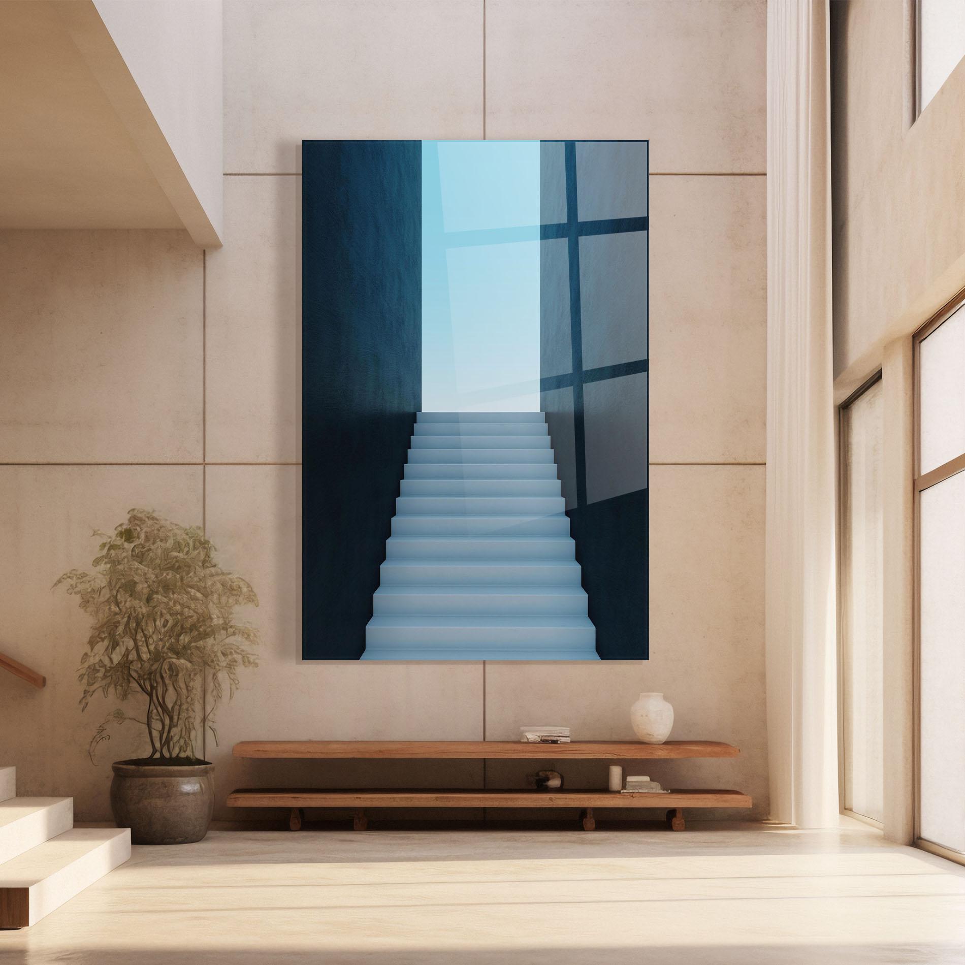 Tablou Sticla Forward Stairs mockup 8