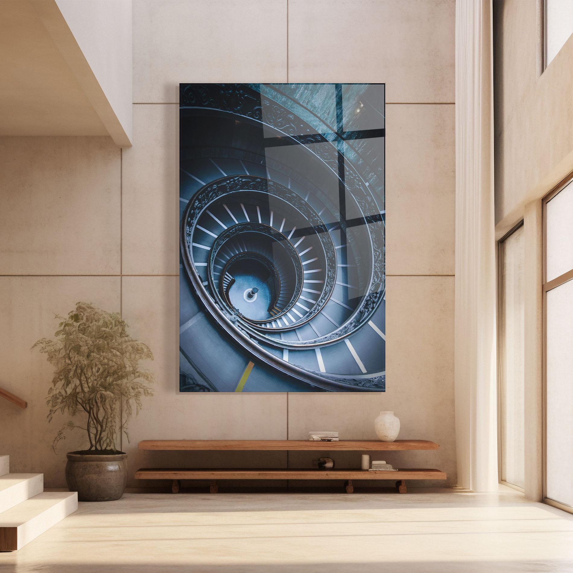Tablou Sticla Spiral Museum mockup 8