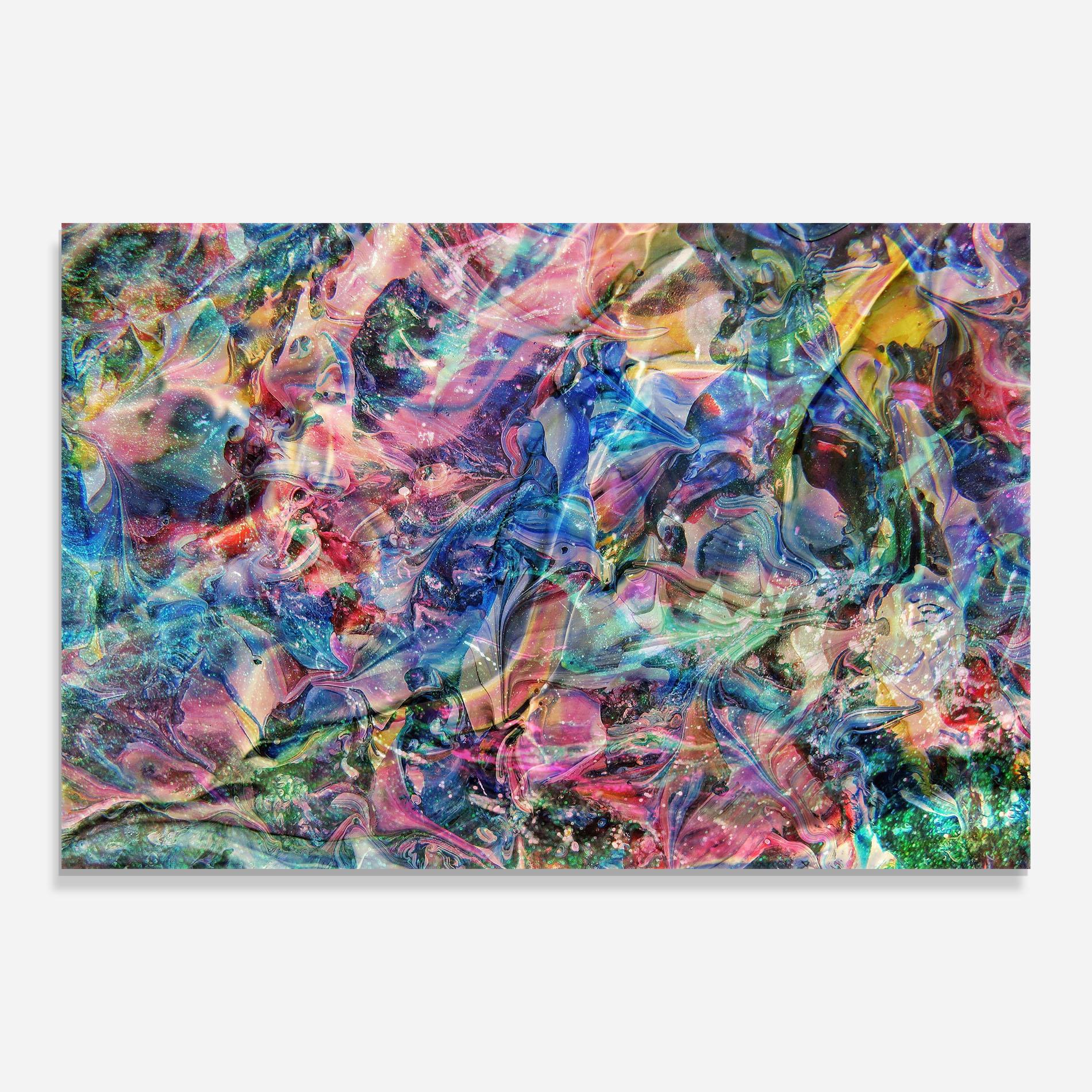 Tablou Sticla Abstract Colourful Glass mockup 0