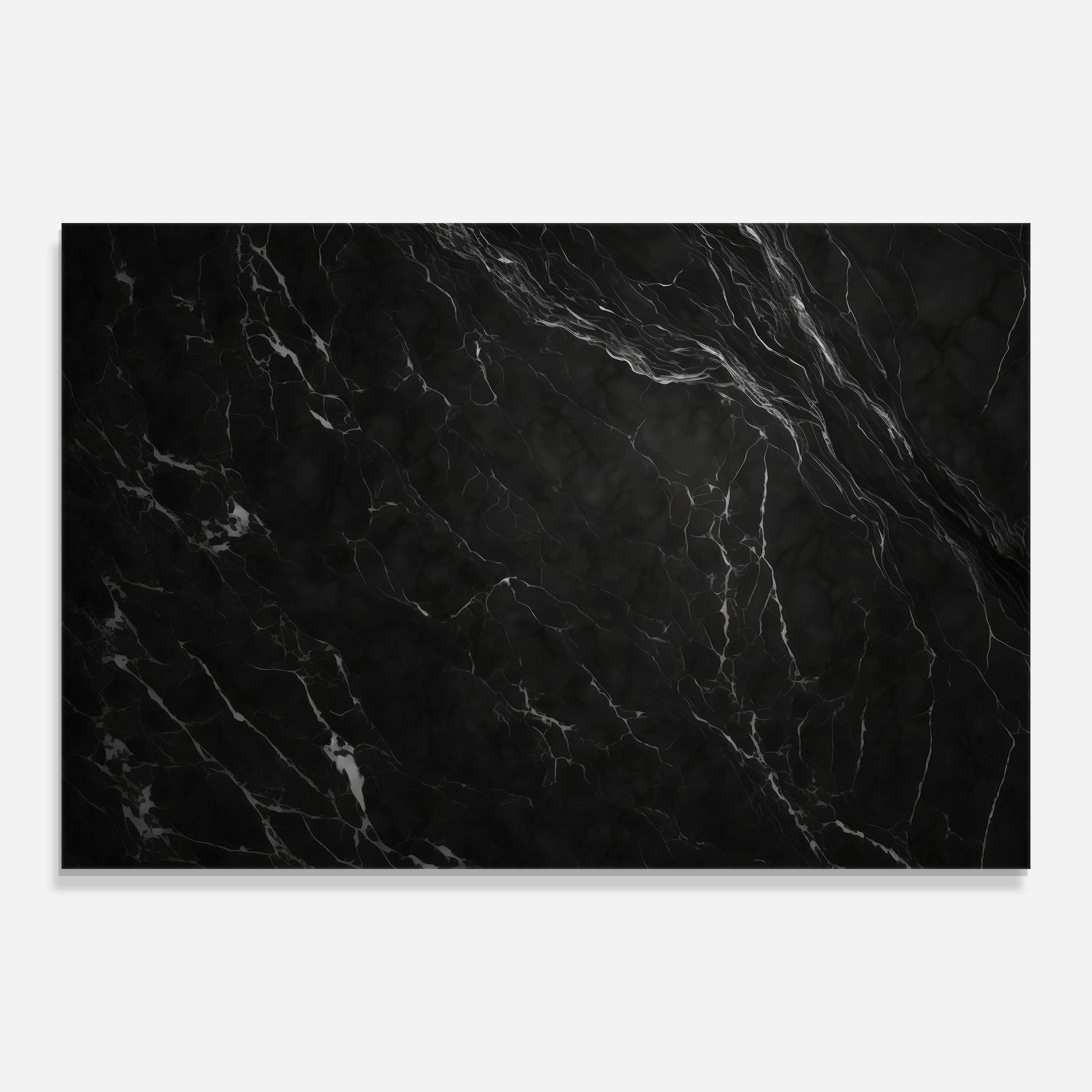 Tablou Sticla Black Marble mockup 0