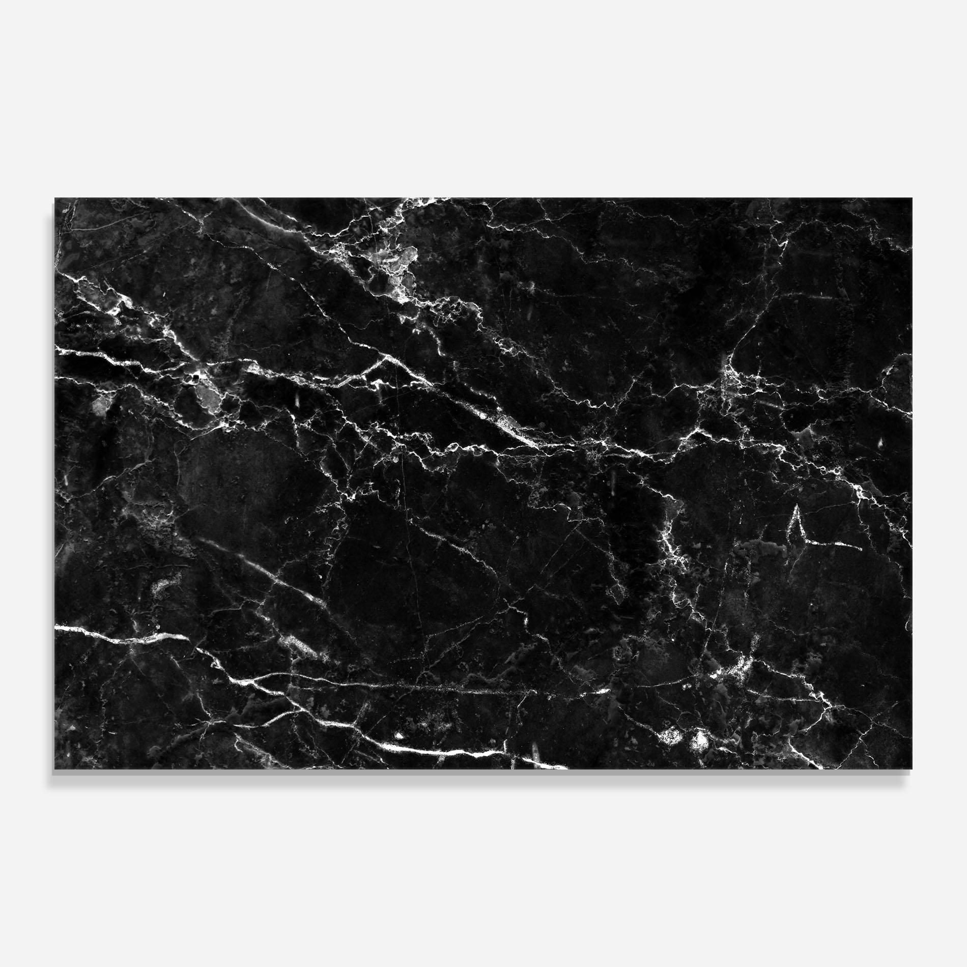 Tablou Sticla Black White Marble mockup 0