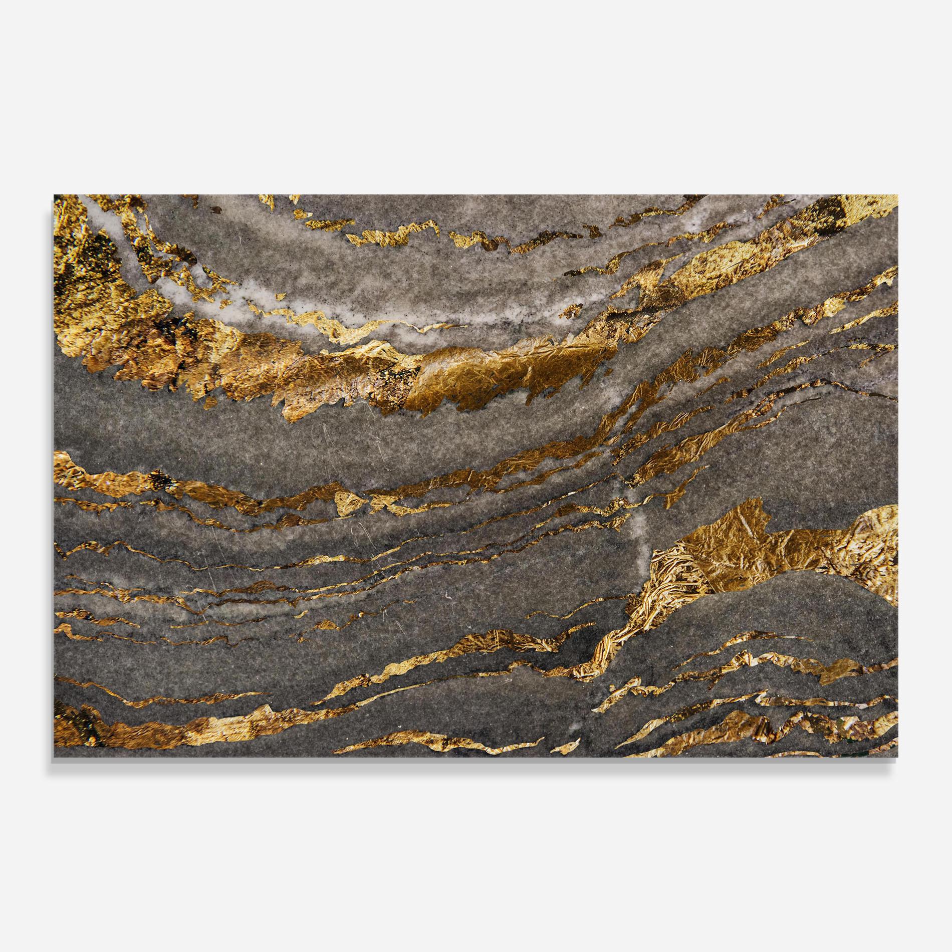 Tablou Sticla Dark Colden Grey mockup 0