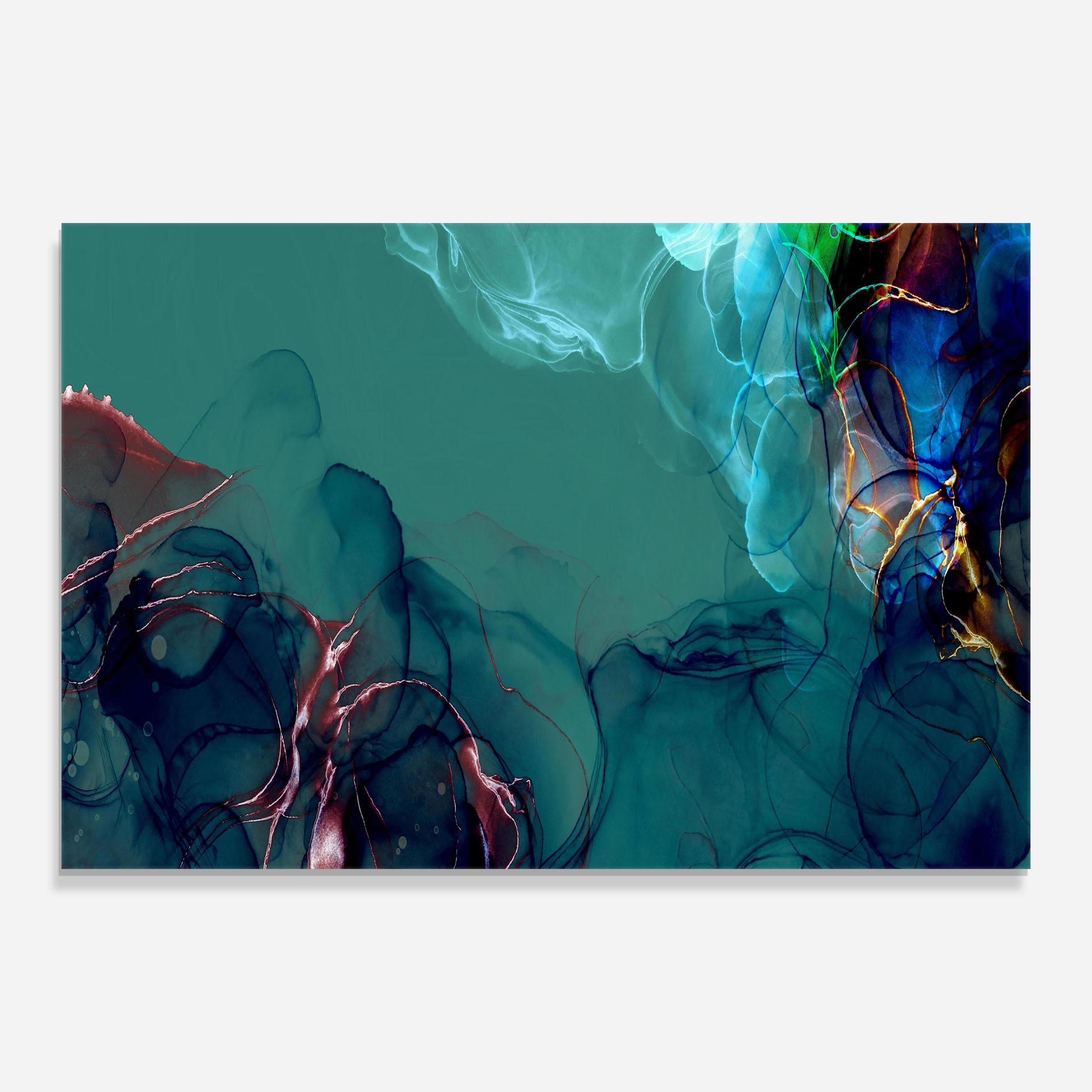 Tablou Sticla Darkish Abstract mockup 0