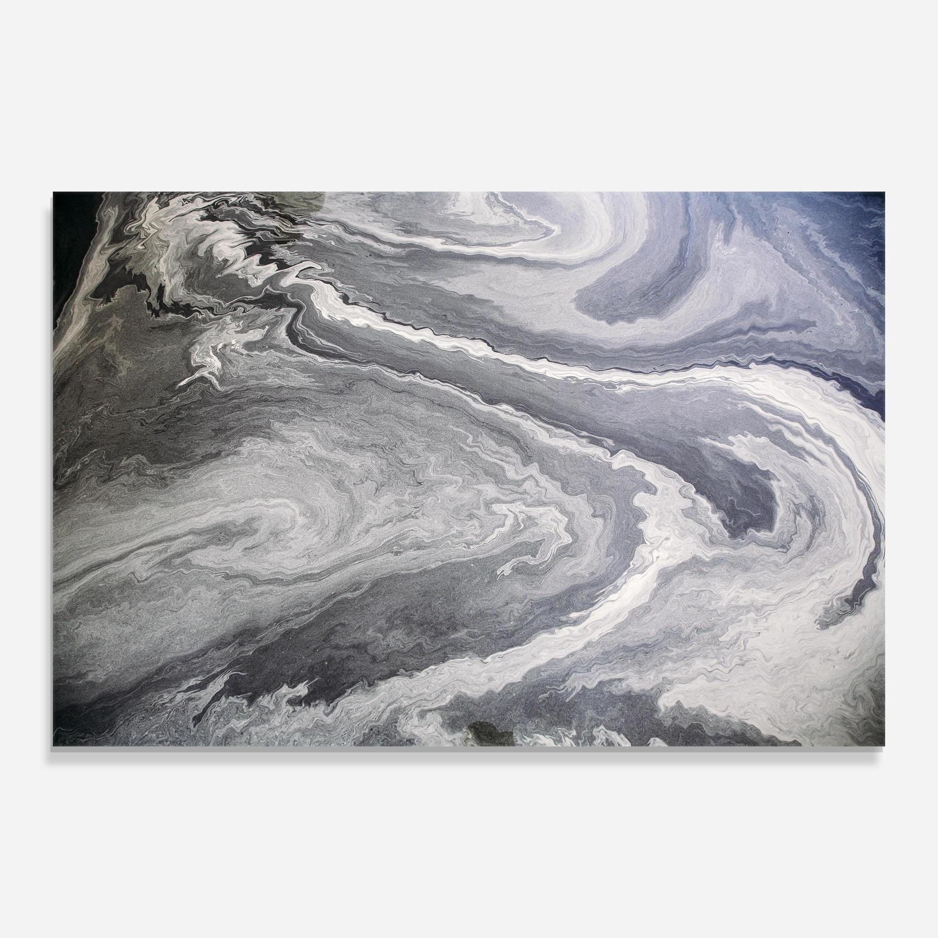 Tablou Sticla Grey Liquid Marble mockup 0