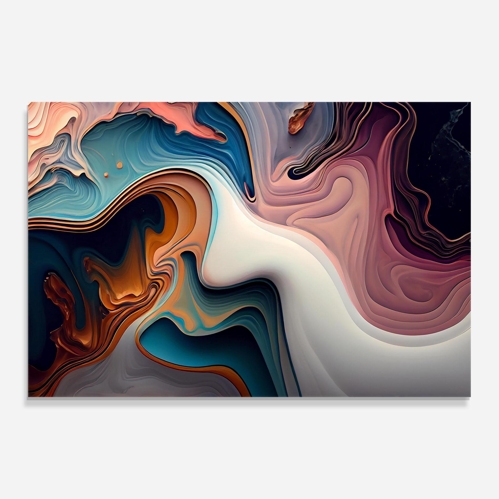 Tablou Sticla Mixed Colors Marble mockup 0