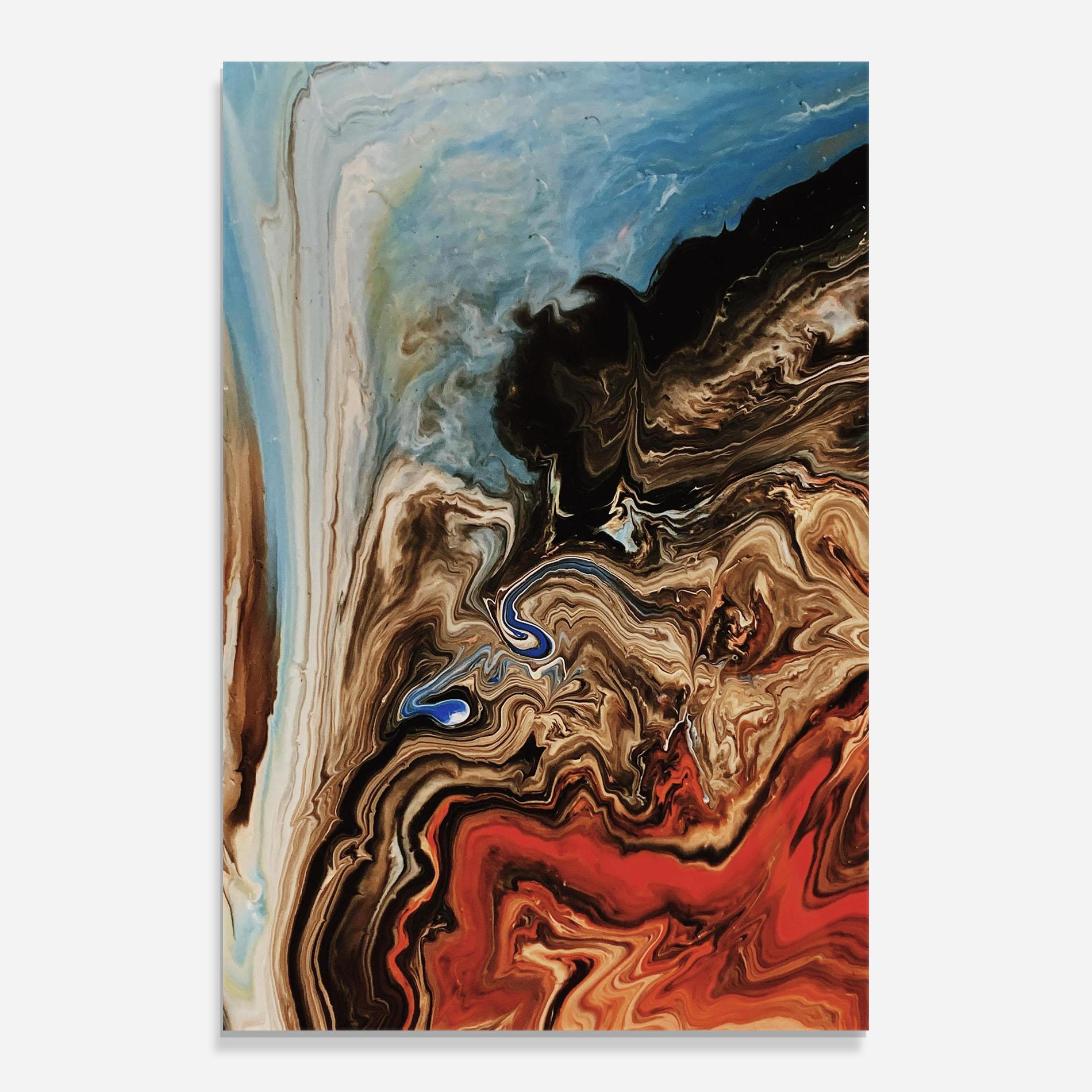 Tablou Sticla Abstract Waterfall mockup 0