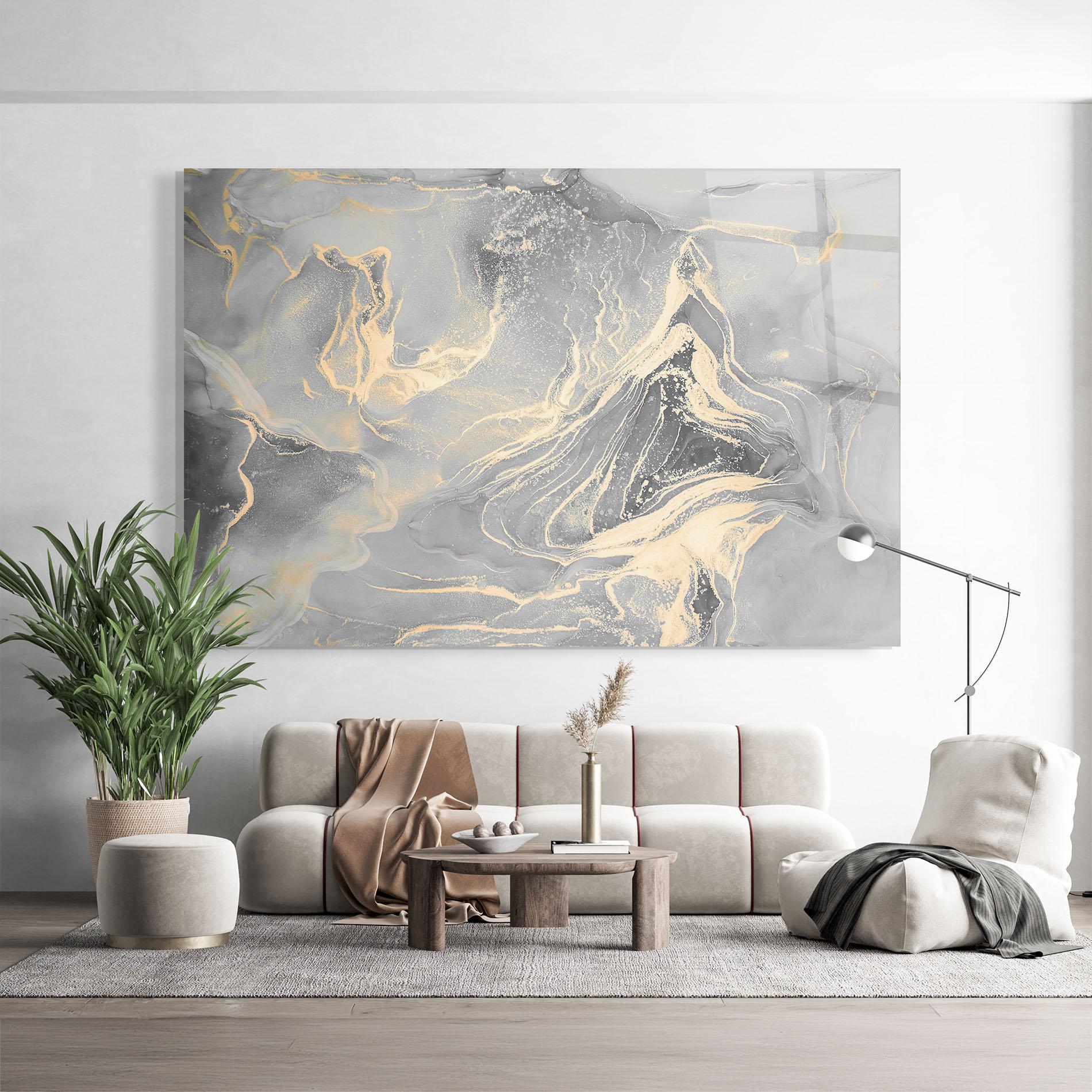 Tablou Sticla Abstract Illusion mockup 9