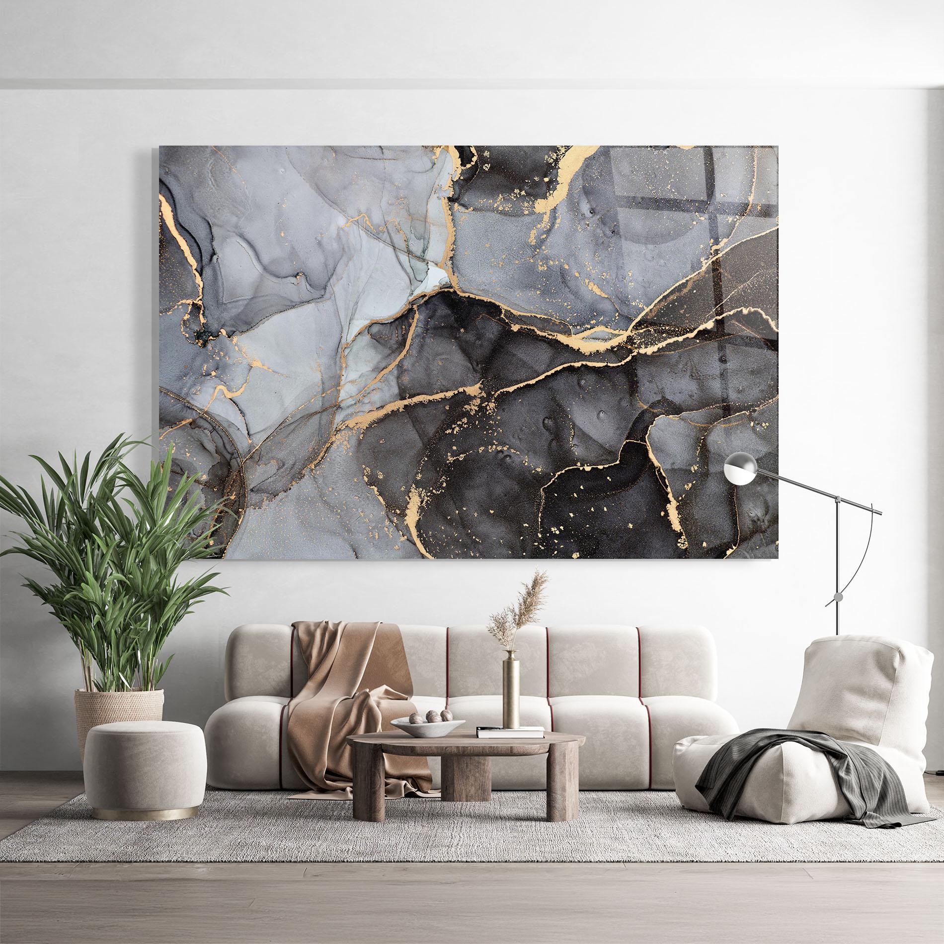 Tablou Sticla Abstract Marble mockup 9