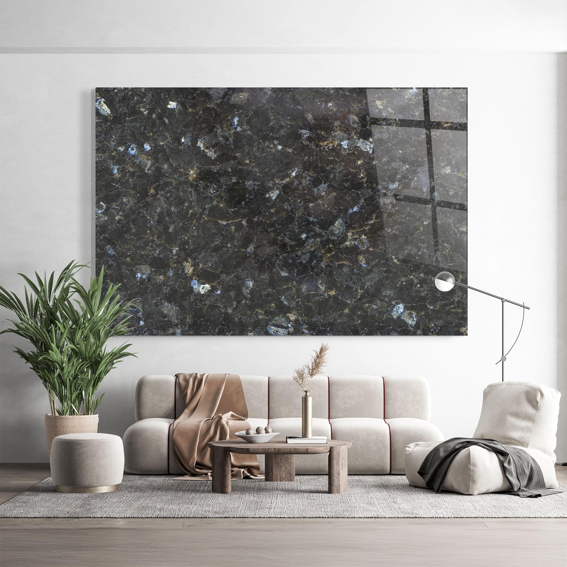 Tablou Sticla Dark Grey Marble mockup 9