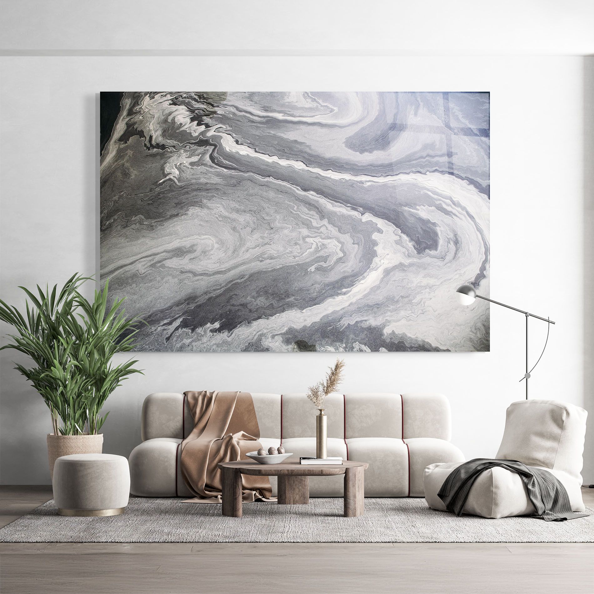 Grey Liquid Marble mockup 9