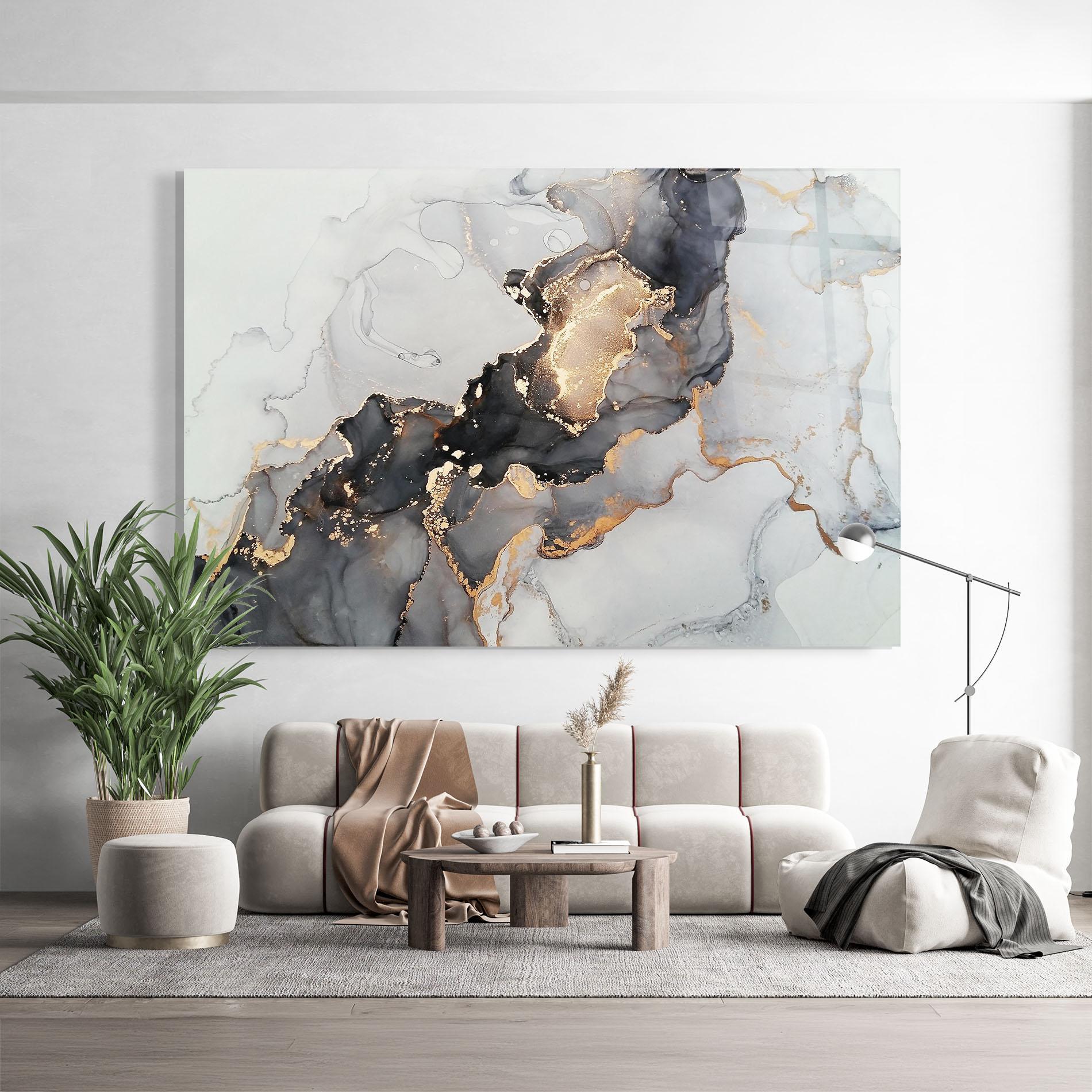 Tablou Sticla Marble Shades mockup 9