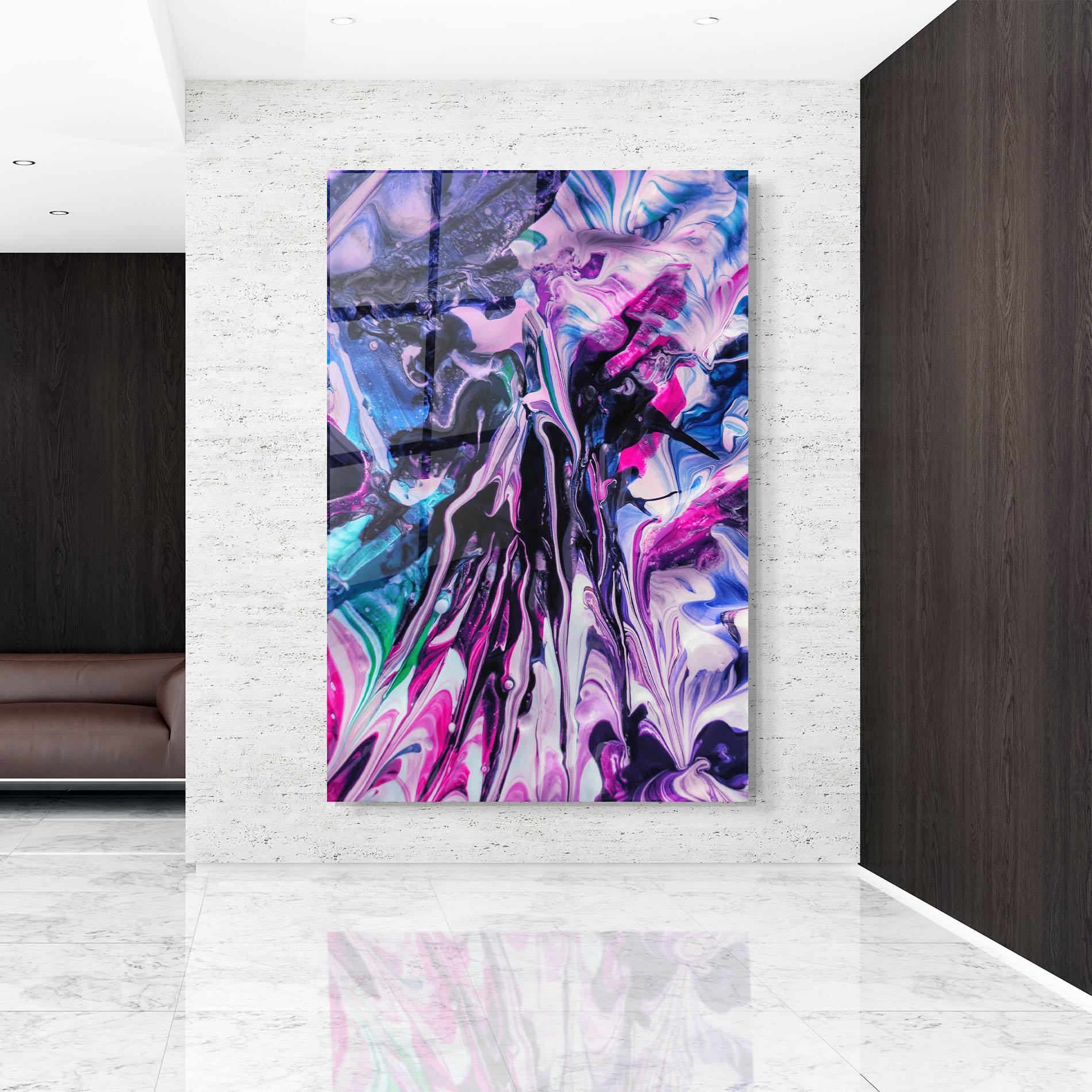 Tablou Sticla Abstract Rose Colours mockup 9