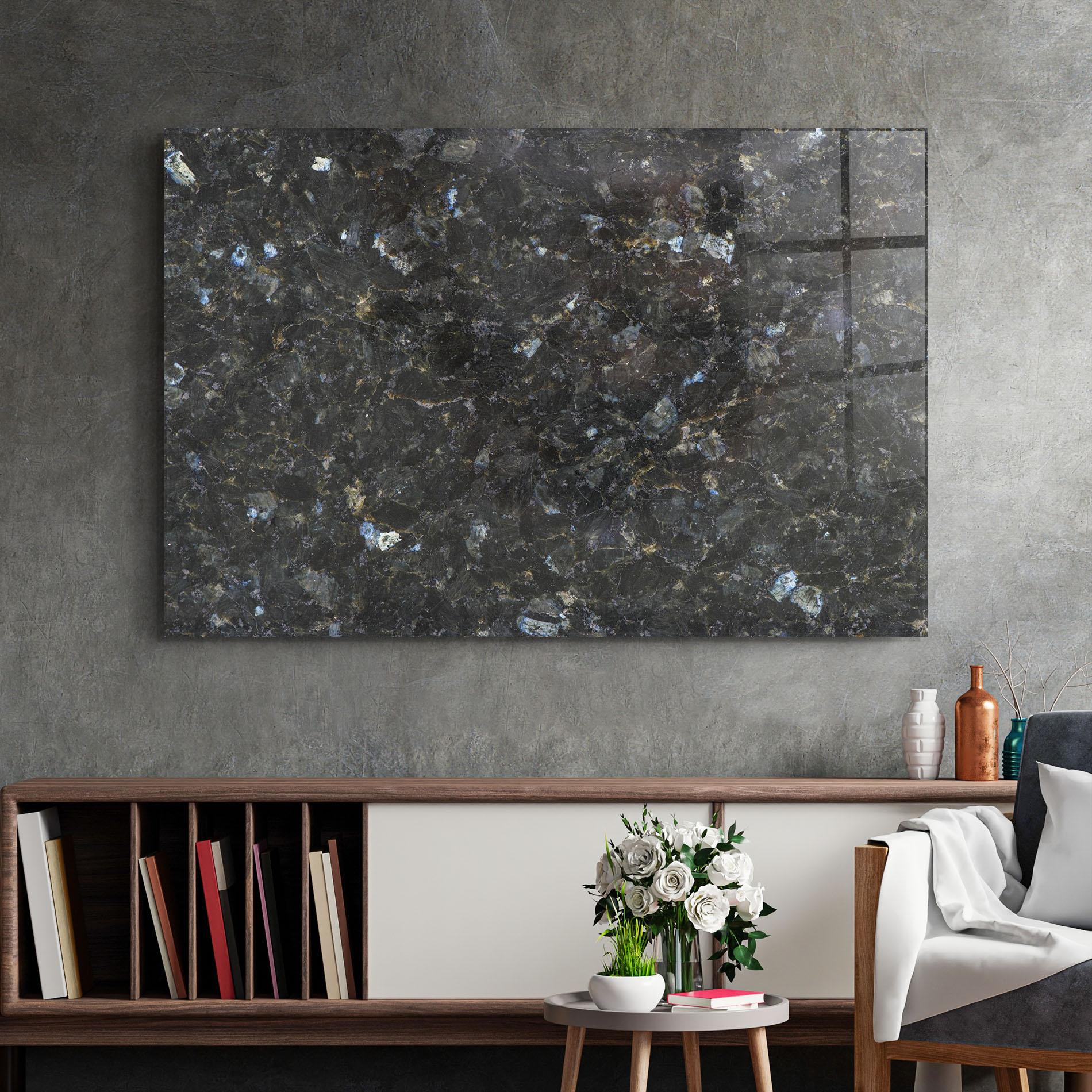 Tablou Sticla Dark Grey Marble mockup 2