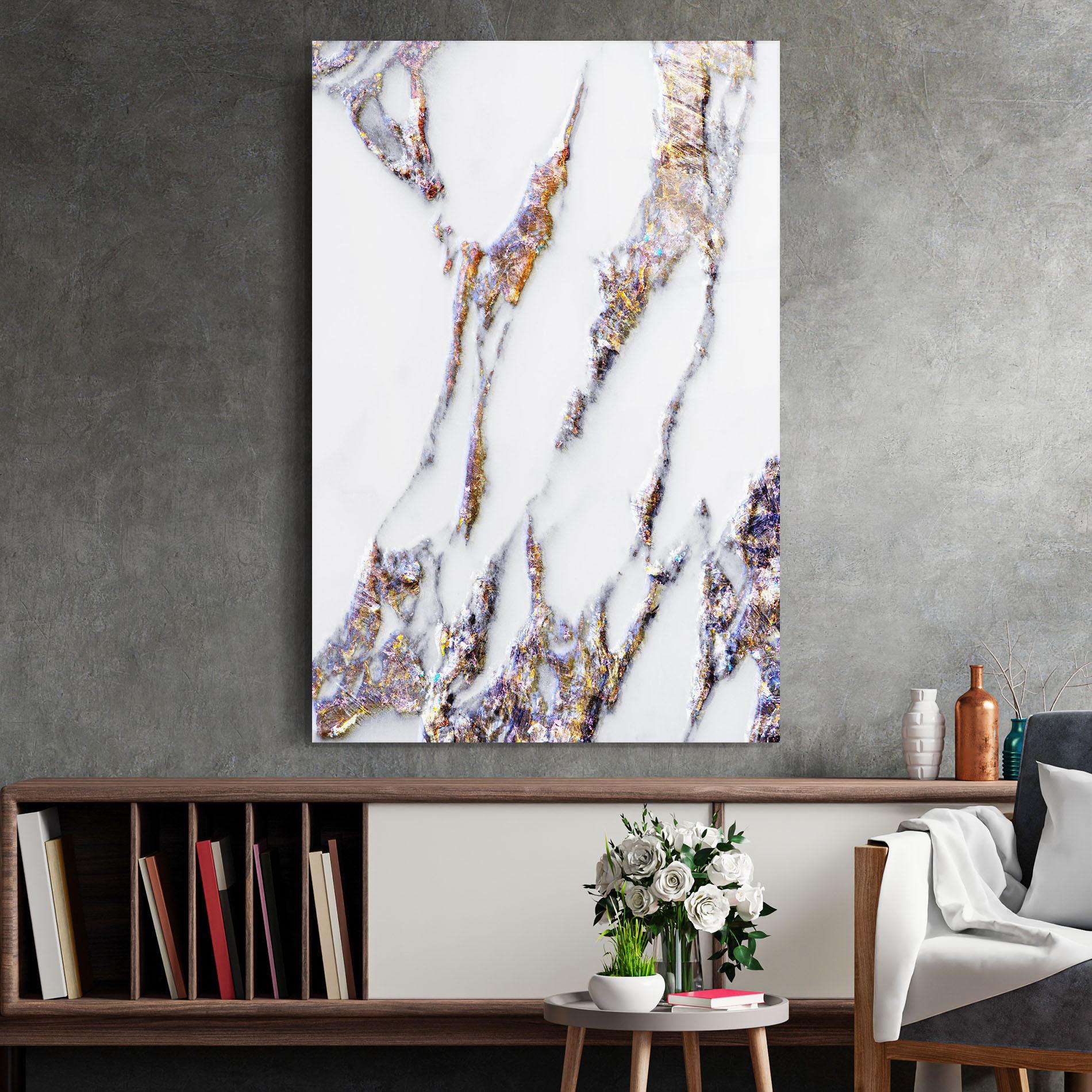 Tablou Sticla Beautiful Color Marble mockup 2