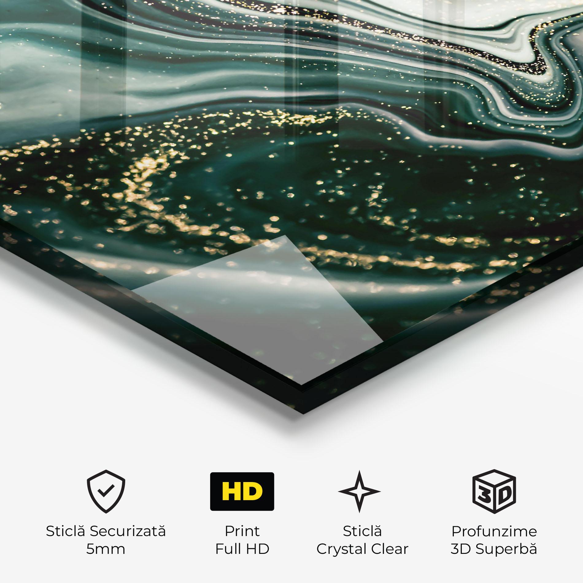 Tablou Sticla Abstract Shades mockup 3