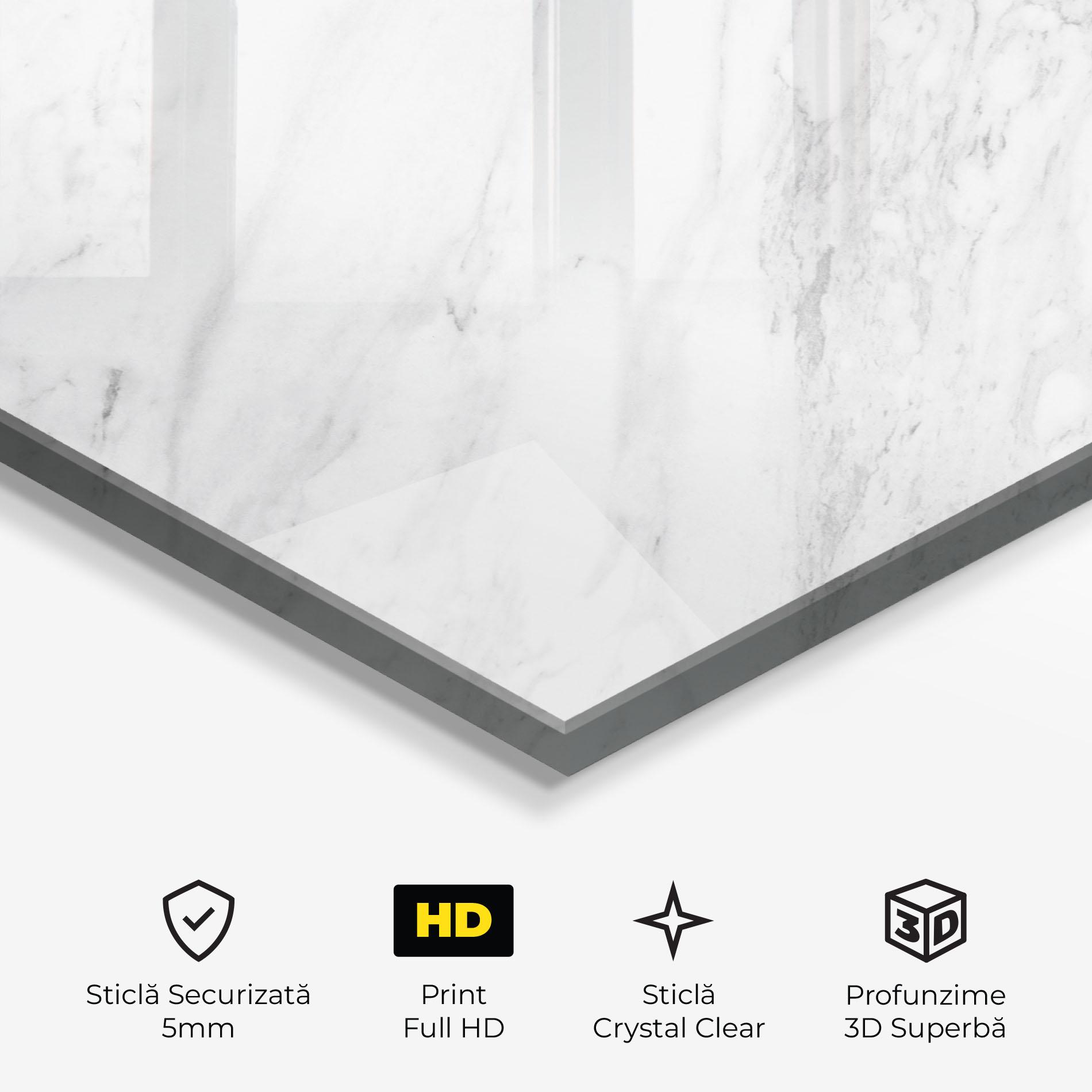 Tablou Sticla Light Grey Marble mockup 3