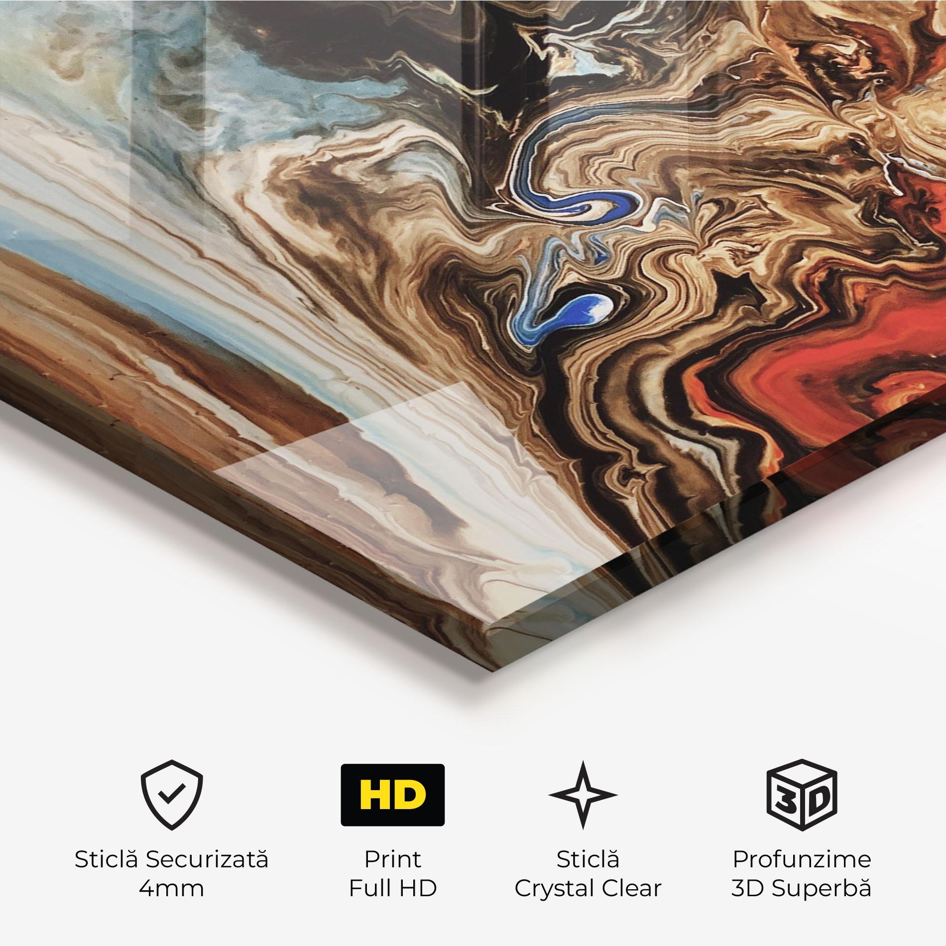 Tablou Sticla Abstract Waterfall mockup 3