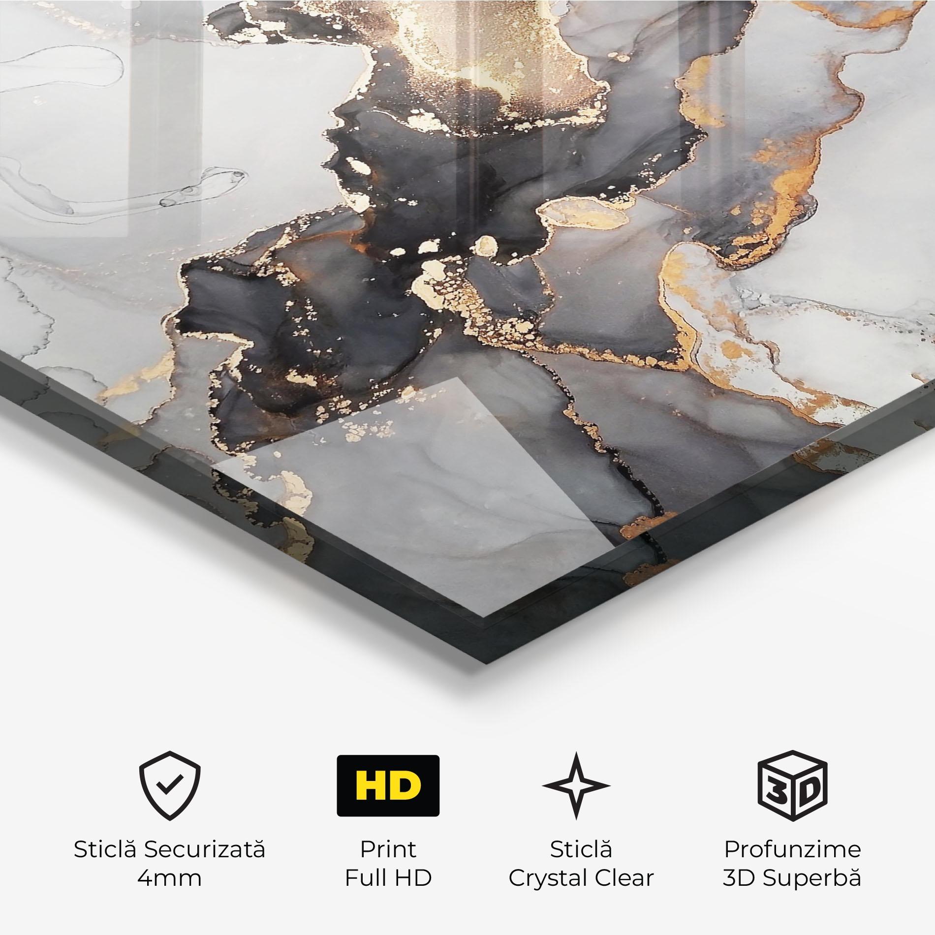 Tablou Sticla Marble Shades mockup 3