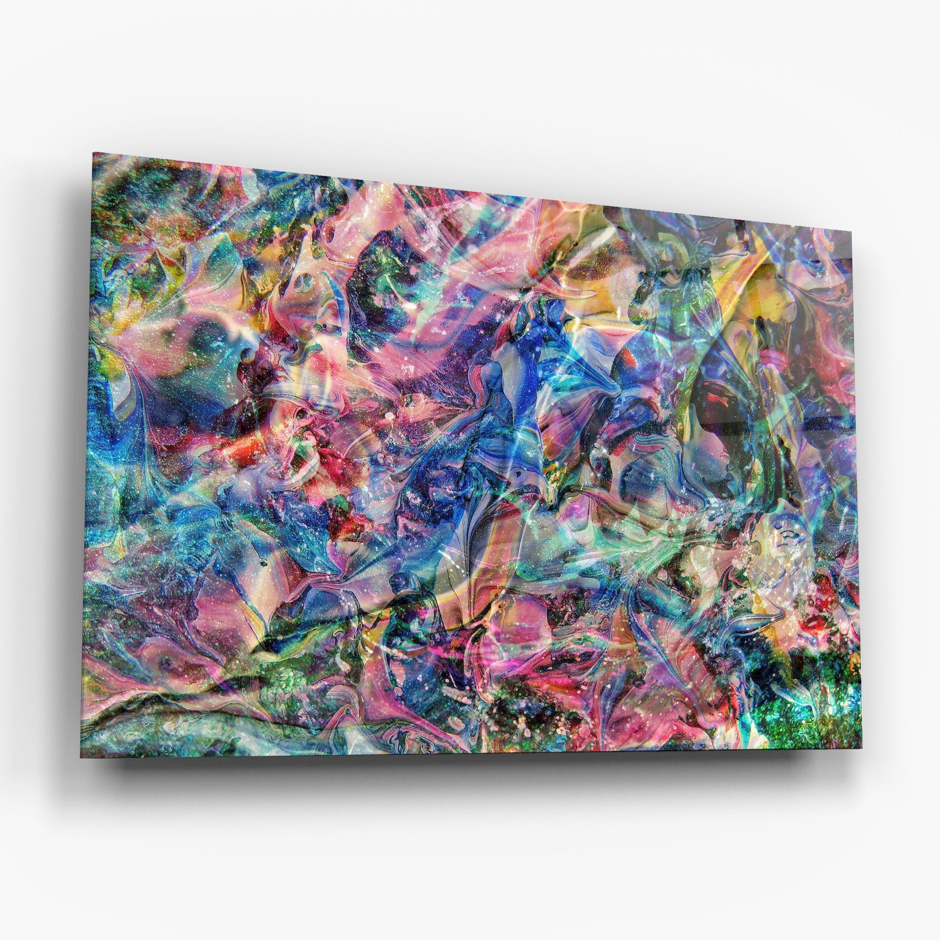 Tablou Sticla Abstract Colourful Glass mockup 6