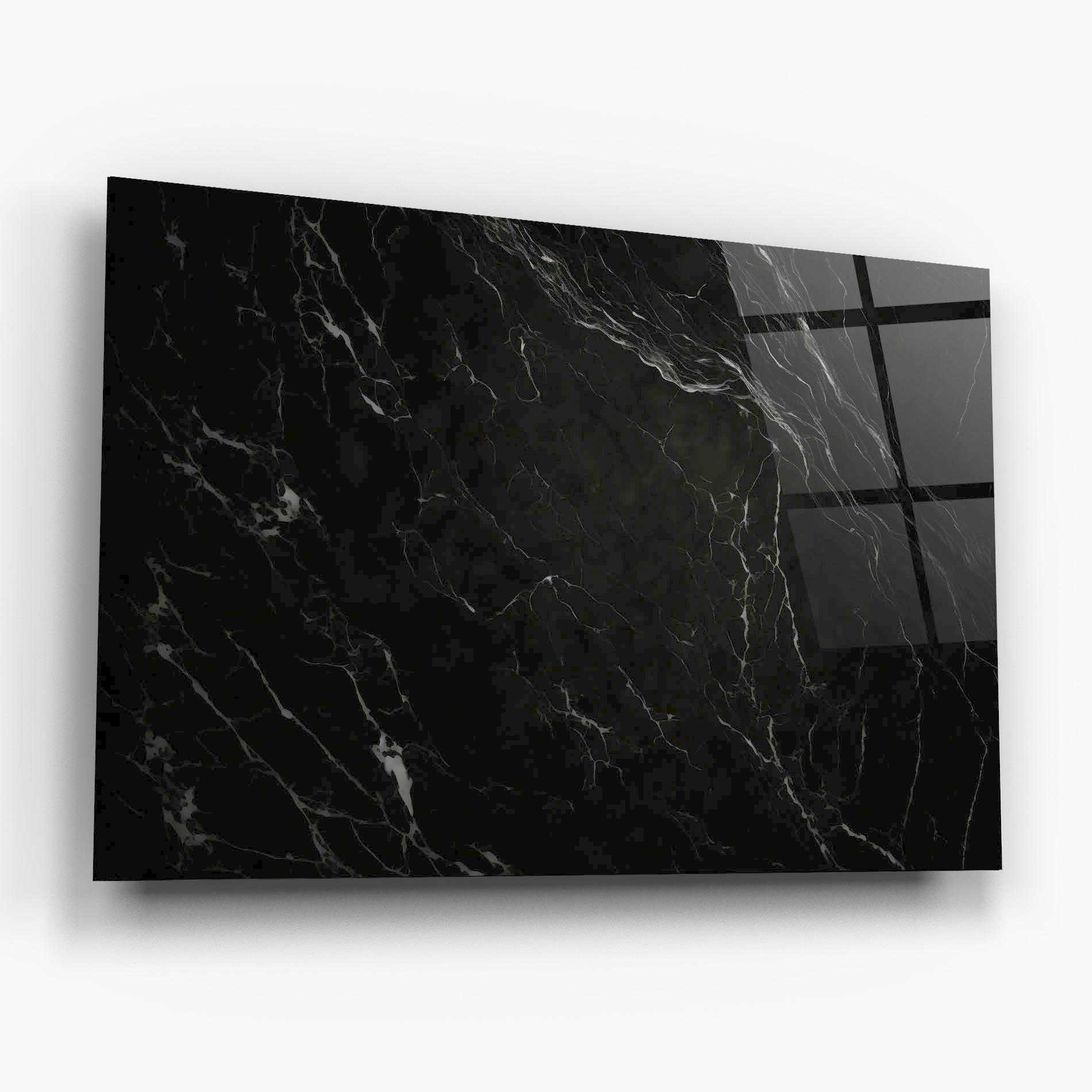 Tablou Sticla Black Marble mockup 6