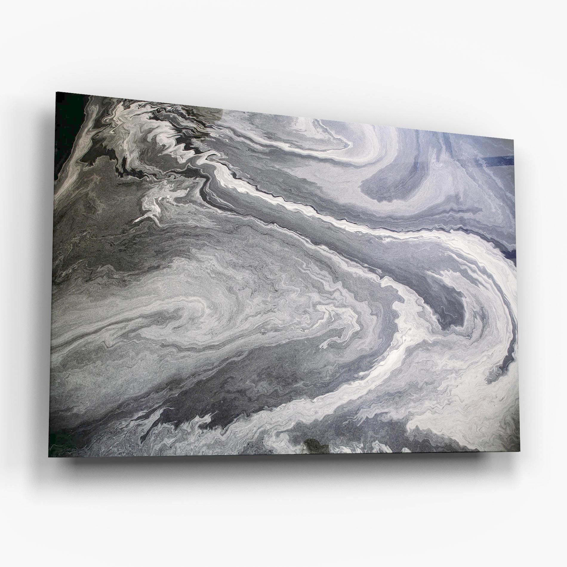 Tablou Sticla Grey Liquid Marble mockup 6