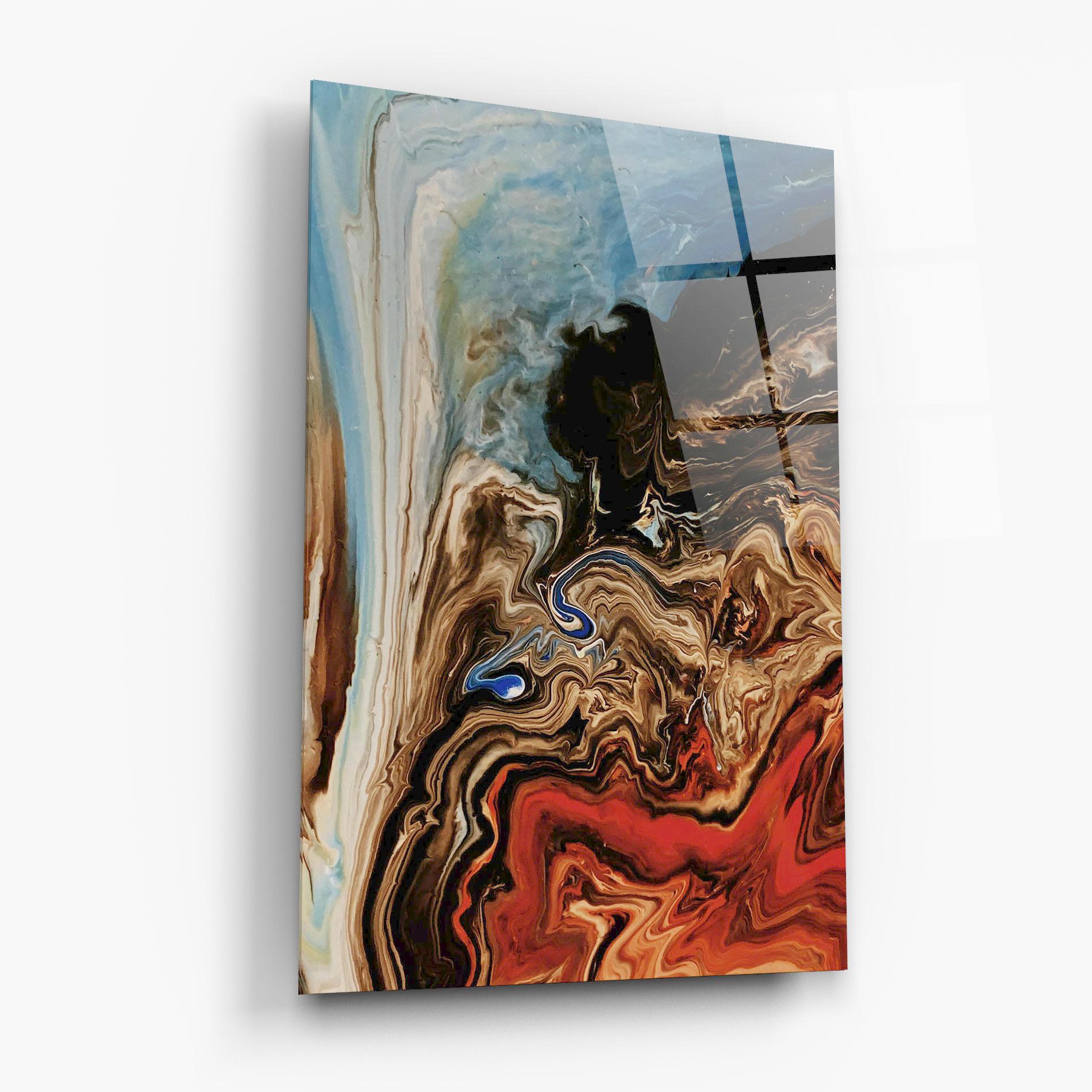 Tablou Sticla Abstract Waterfall mockup 6