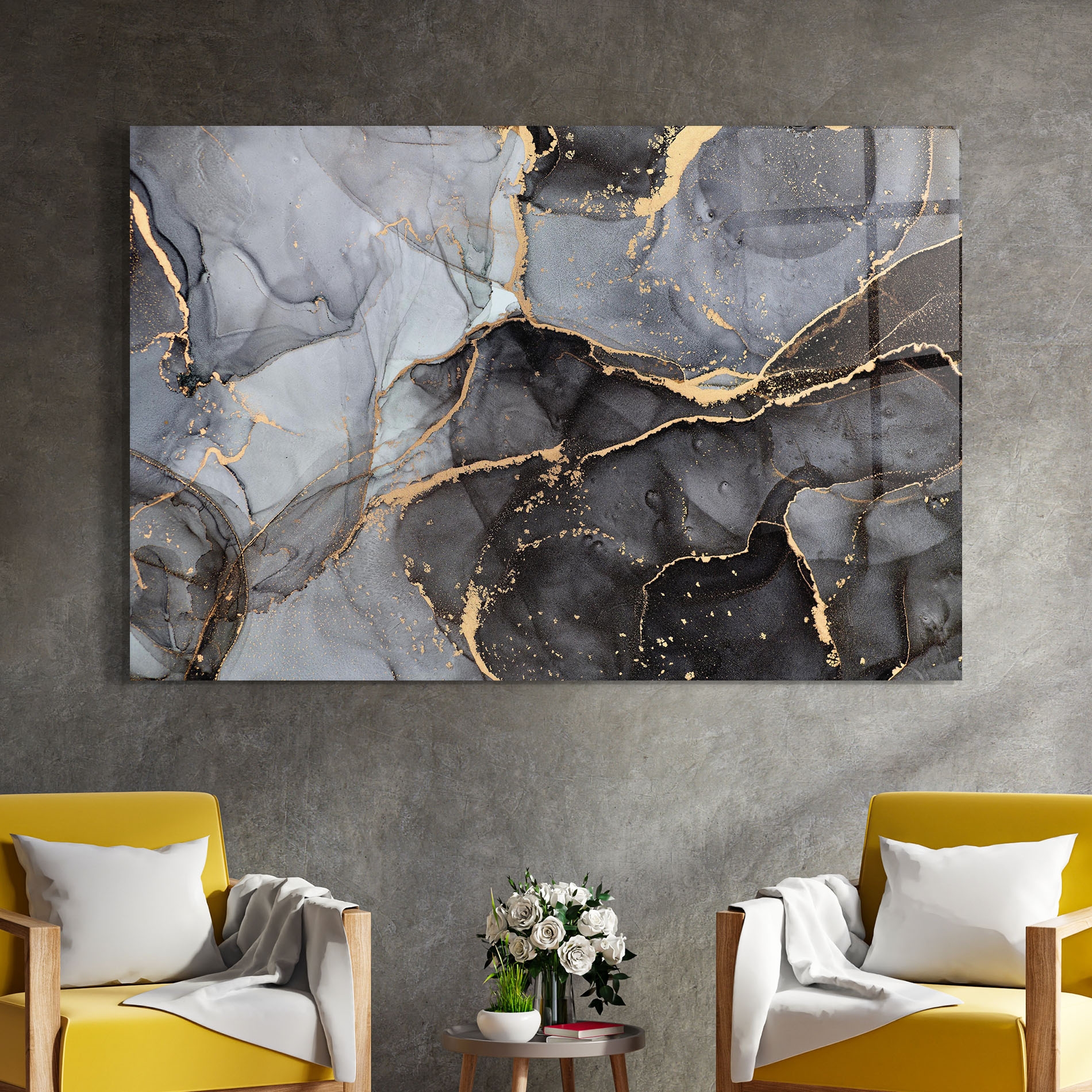 Tablou Sticla Abstract Marble