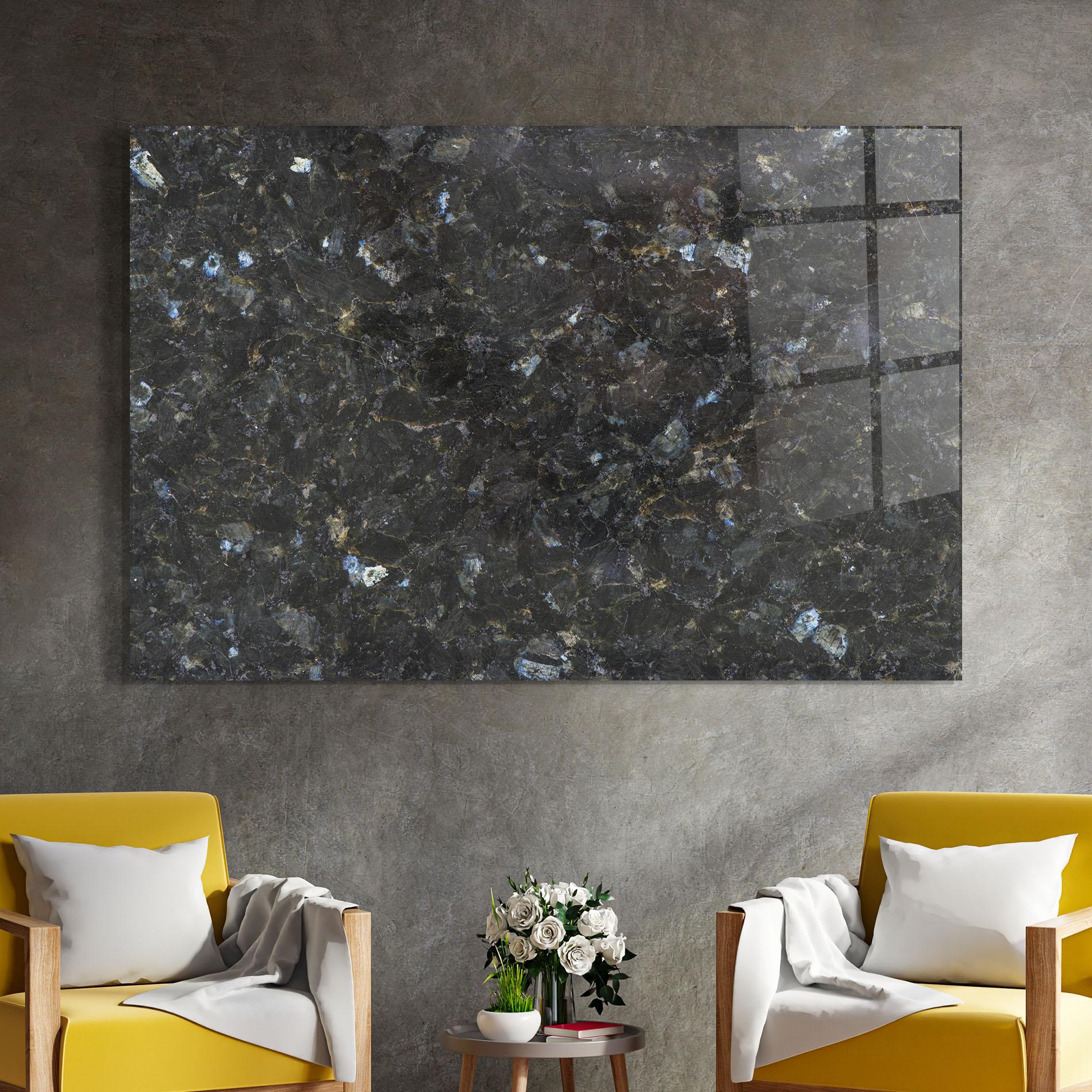 Tablou Sticla Dark Grey Marble mockup 4