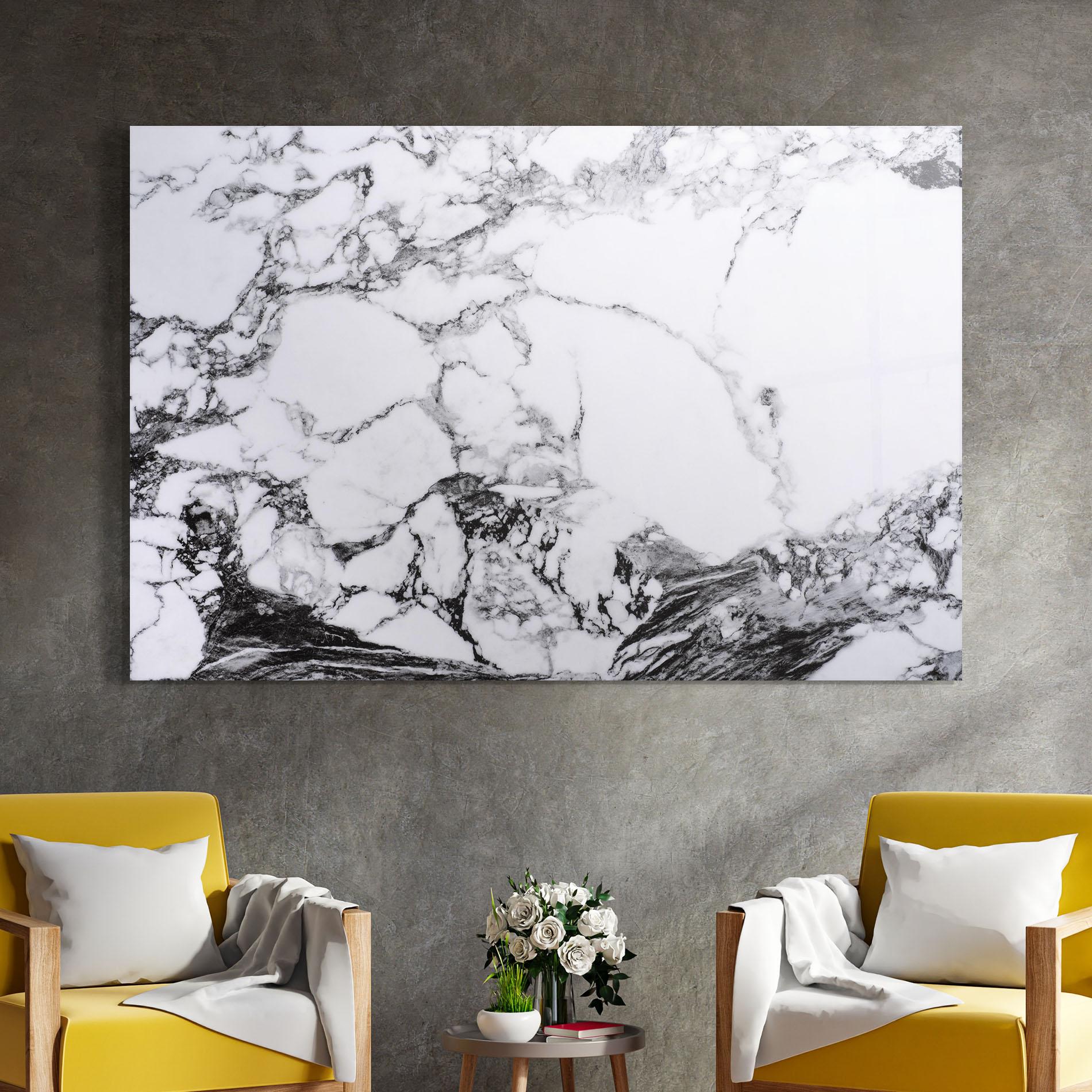 Tablou Sticla Marble Dark Grey mockup 4