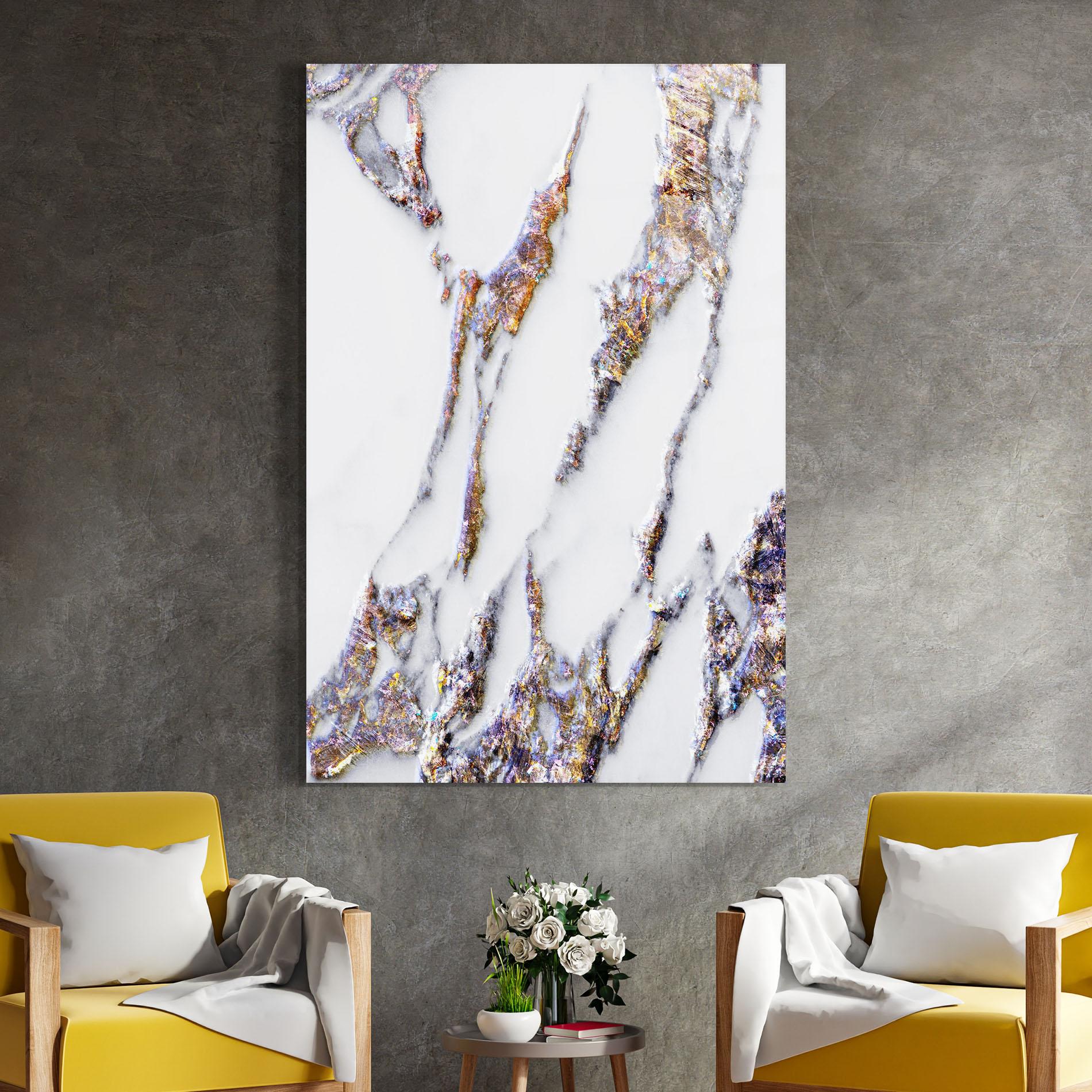 Tablou Sticla Beautiful Color Marble mockup 4