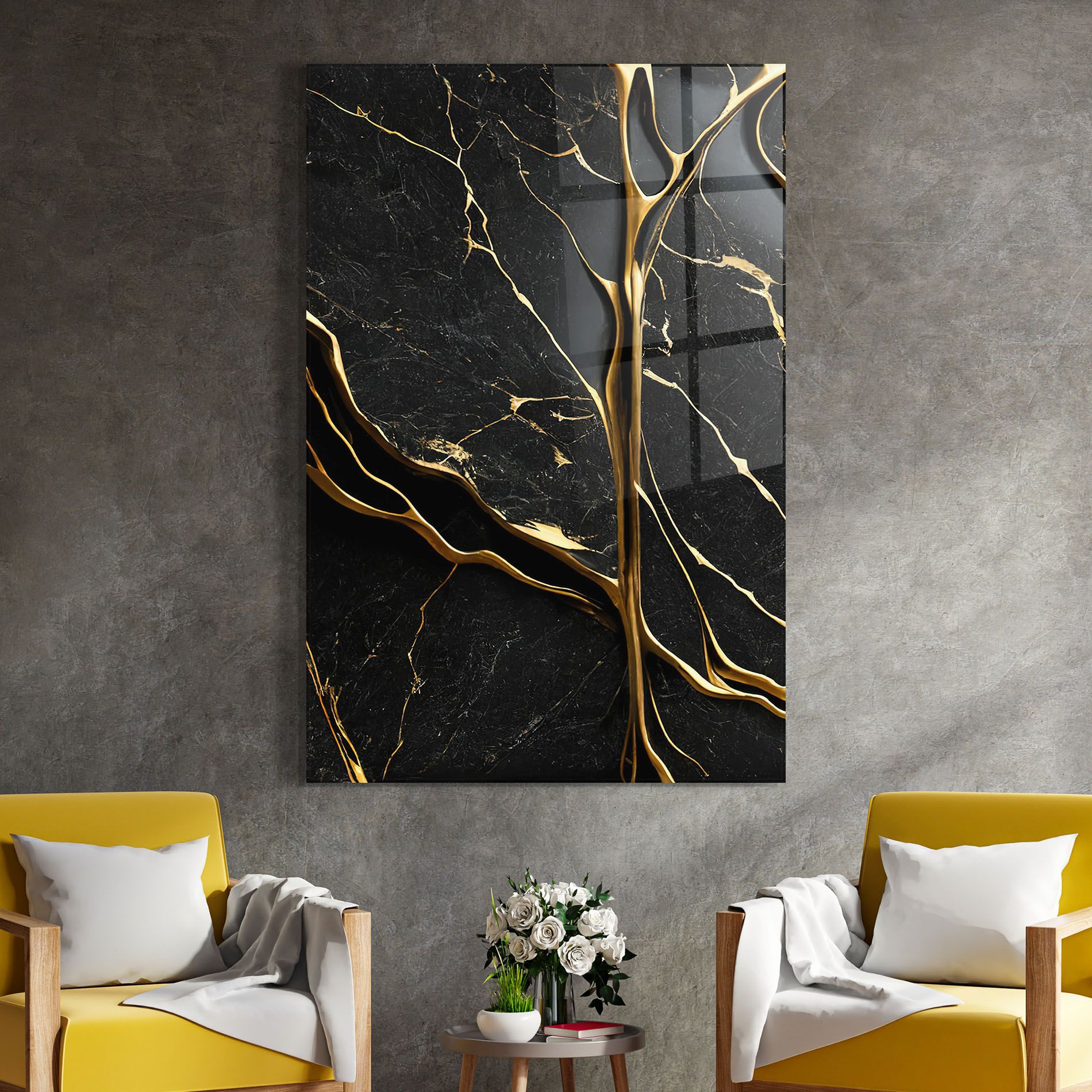 Black Square Marble mockup 4