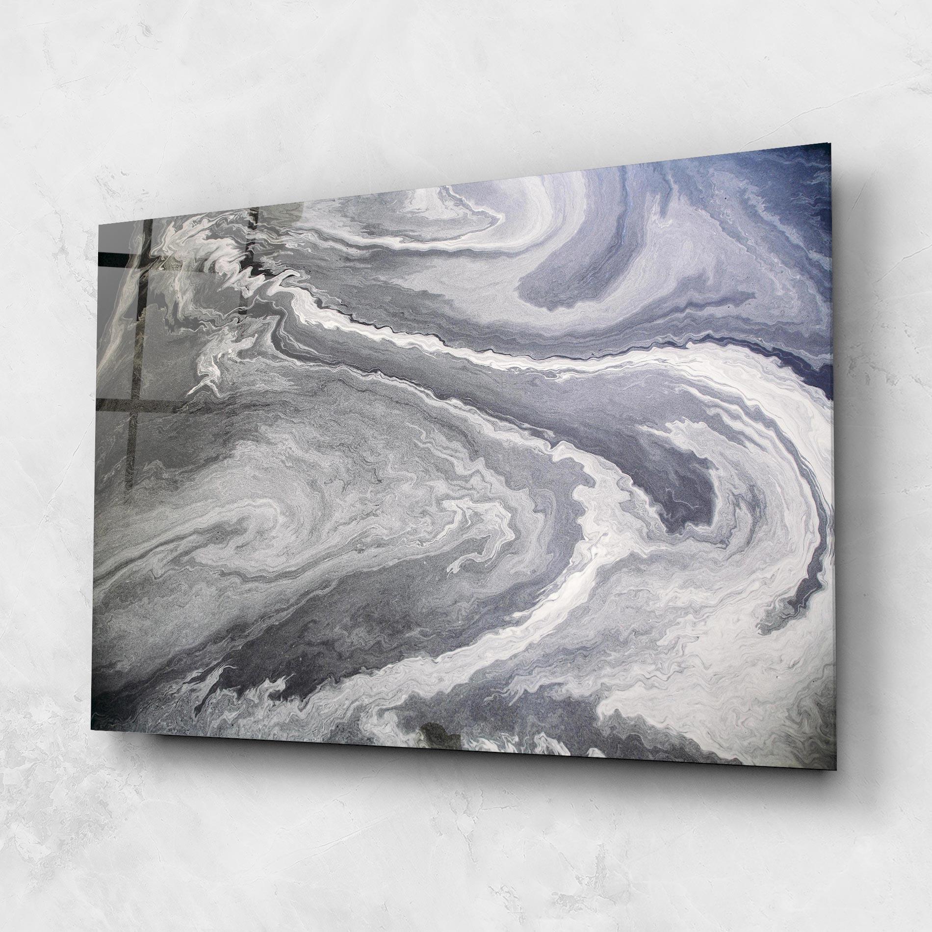 Tablou Sticla Grey Liquid Marble mockup 1