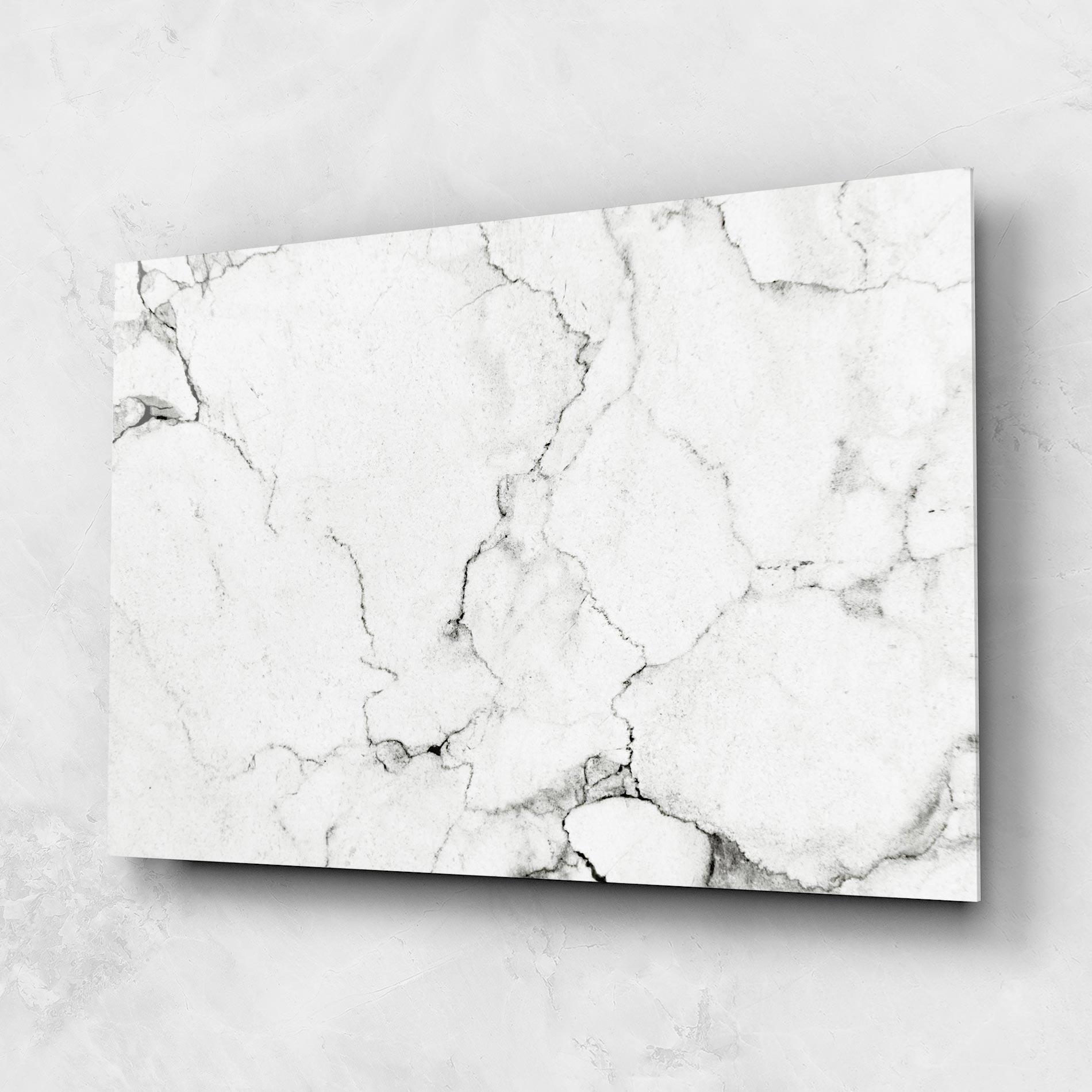 Tablou Sticla White Marble Grey mockup 1