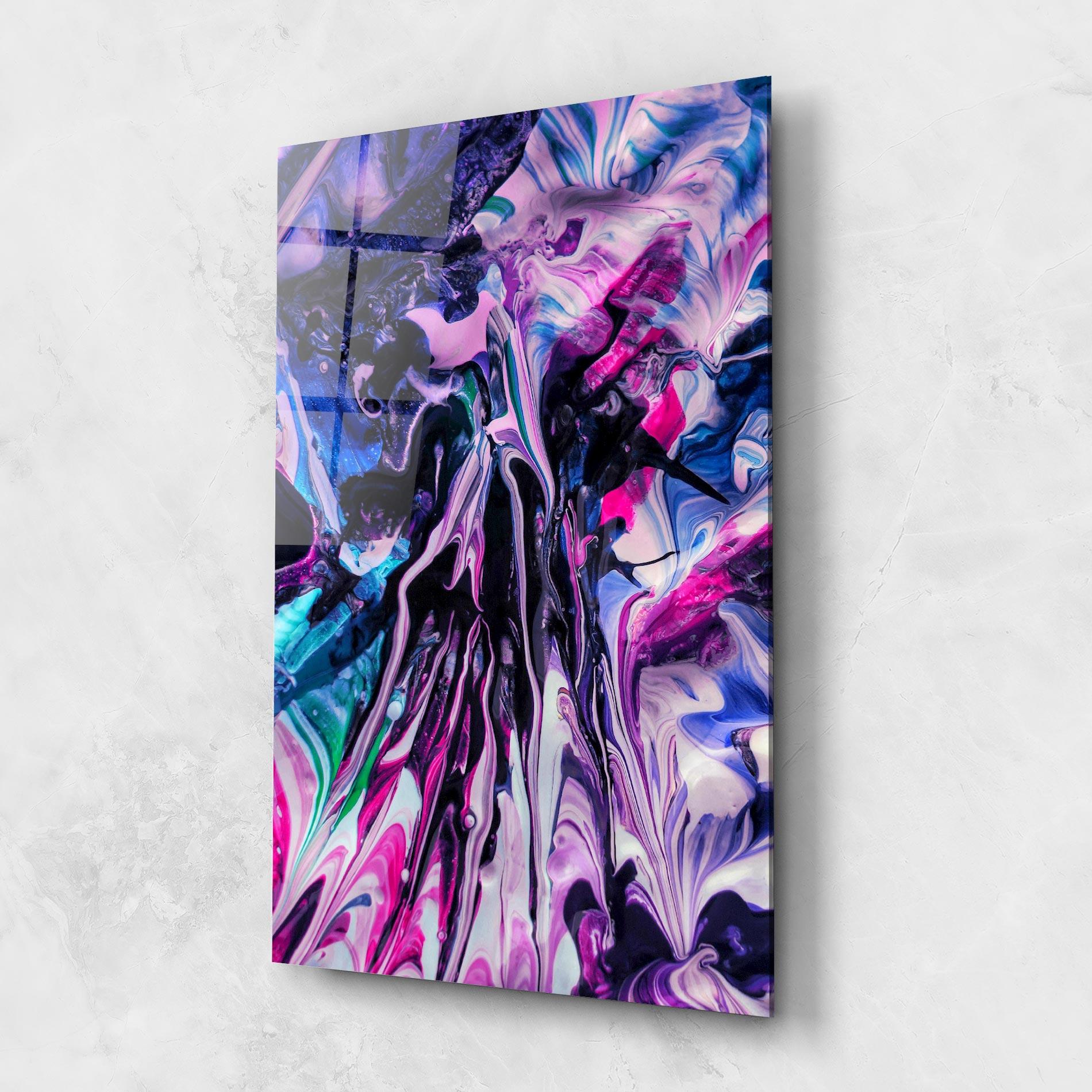 Tablou Sticla Abstract Rose Colours mockup 1