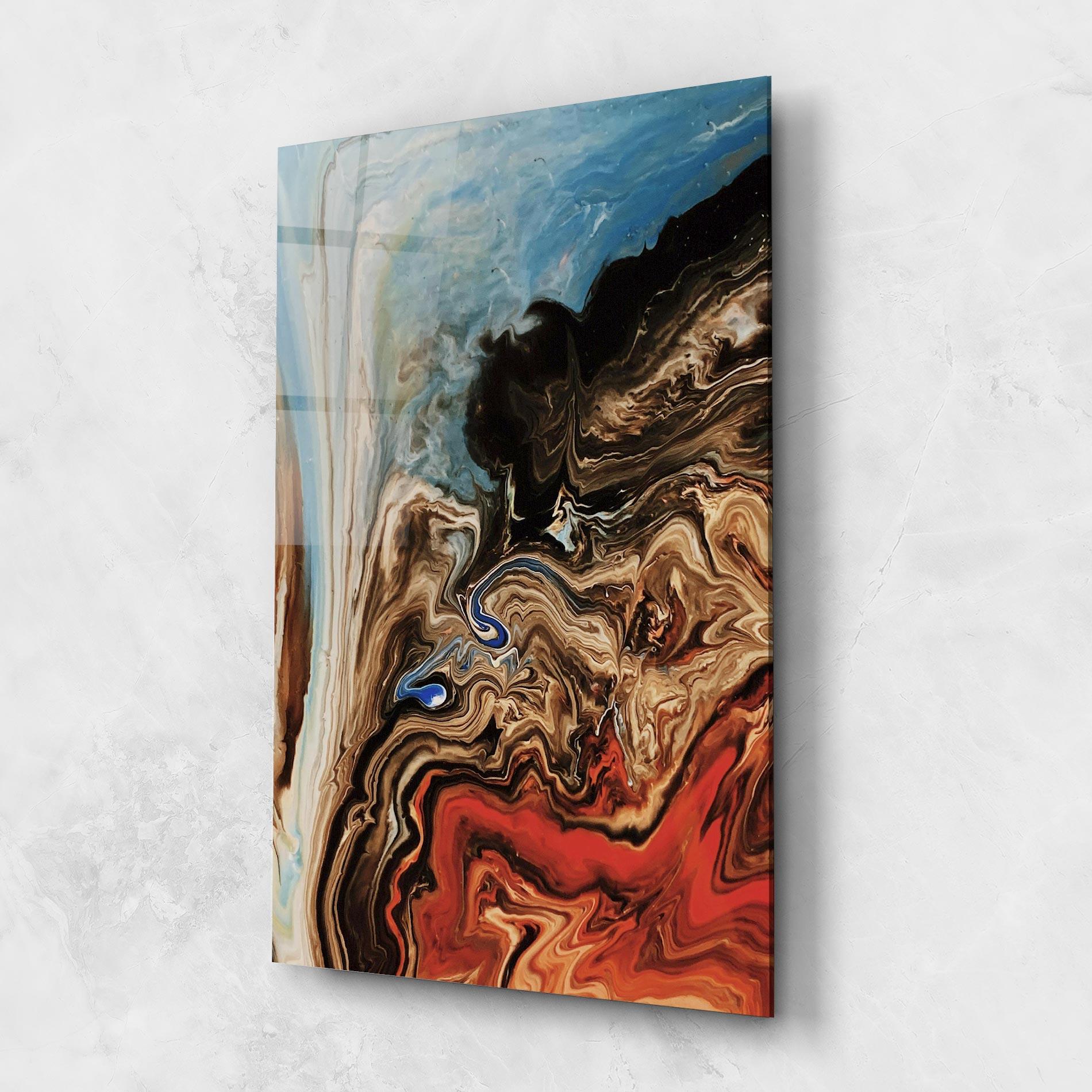 Tablou Sticla Abstract Waterfall mockup 1