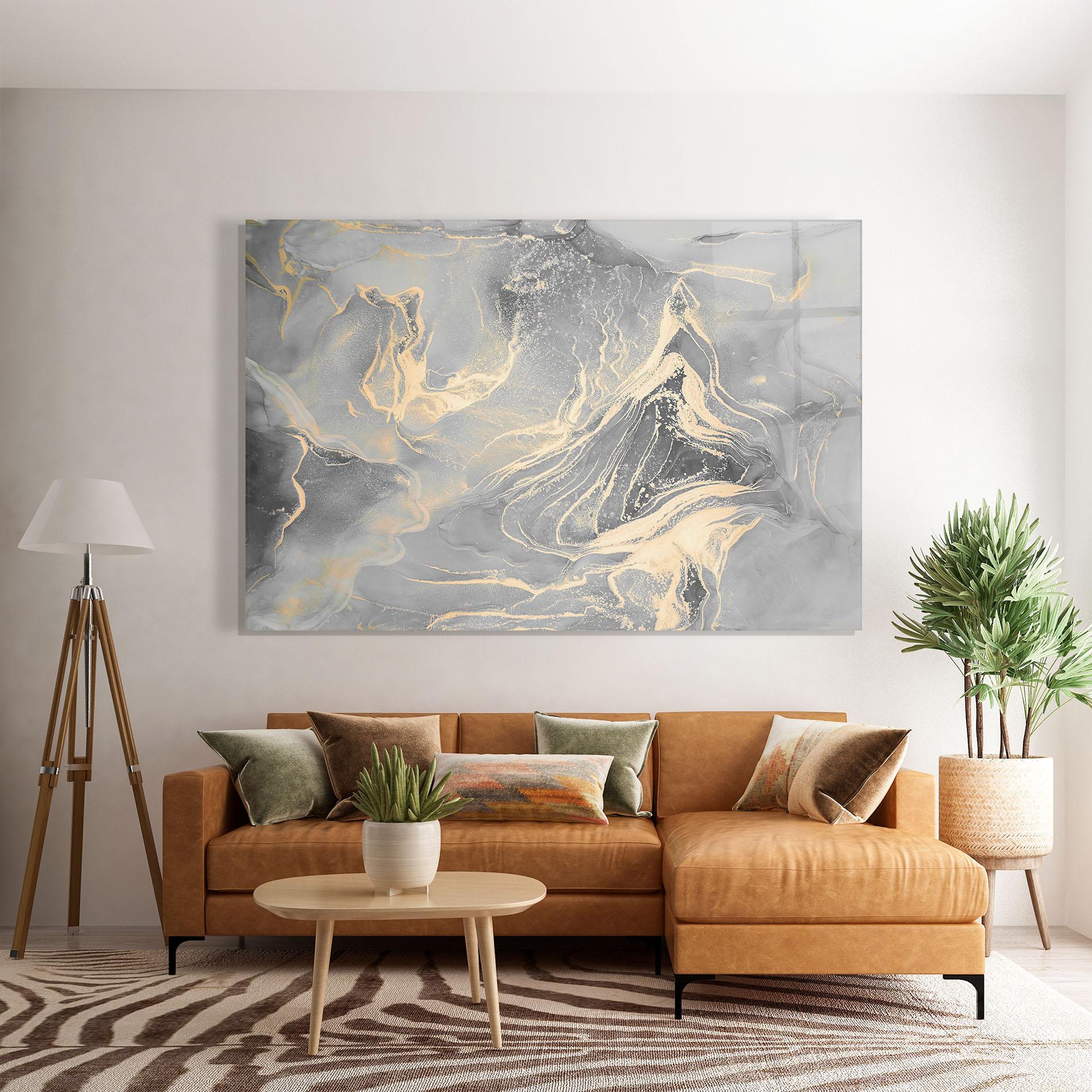 Tablou Sticla Abstract Illusion mockup 7