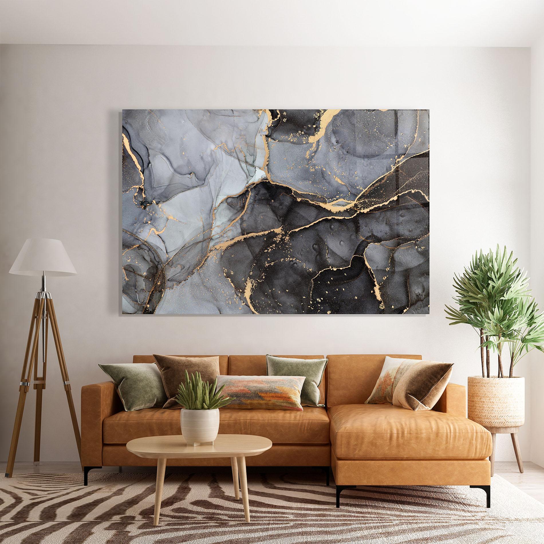 Tablou Sticla Abstract Marble mockup 7