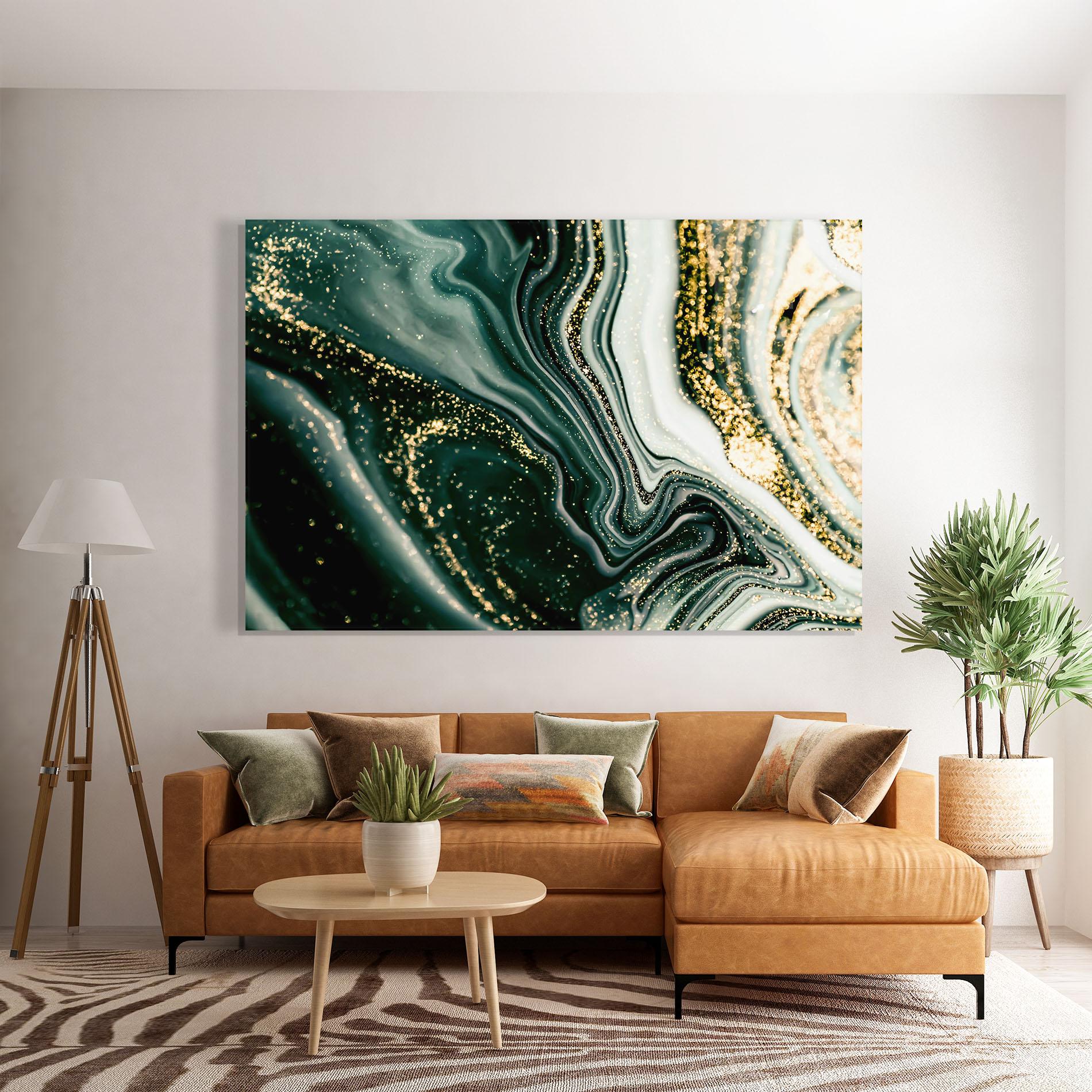 Tablou Sticla Abstract Shades mockup 7