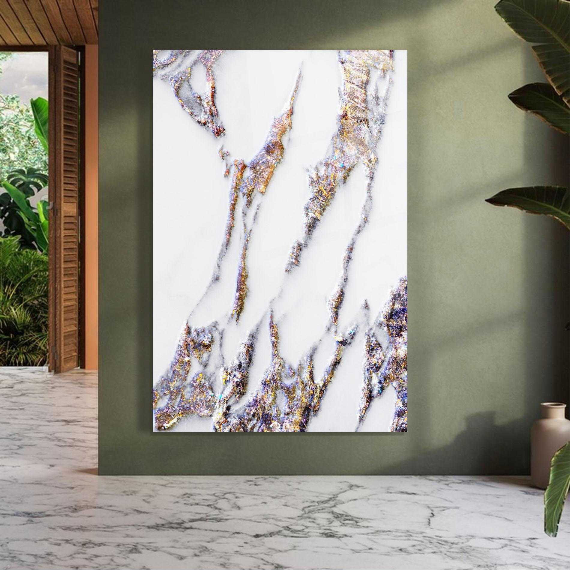 Tablou Sticla Beautiful Color Marble mockup 7