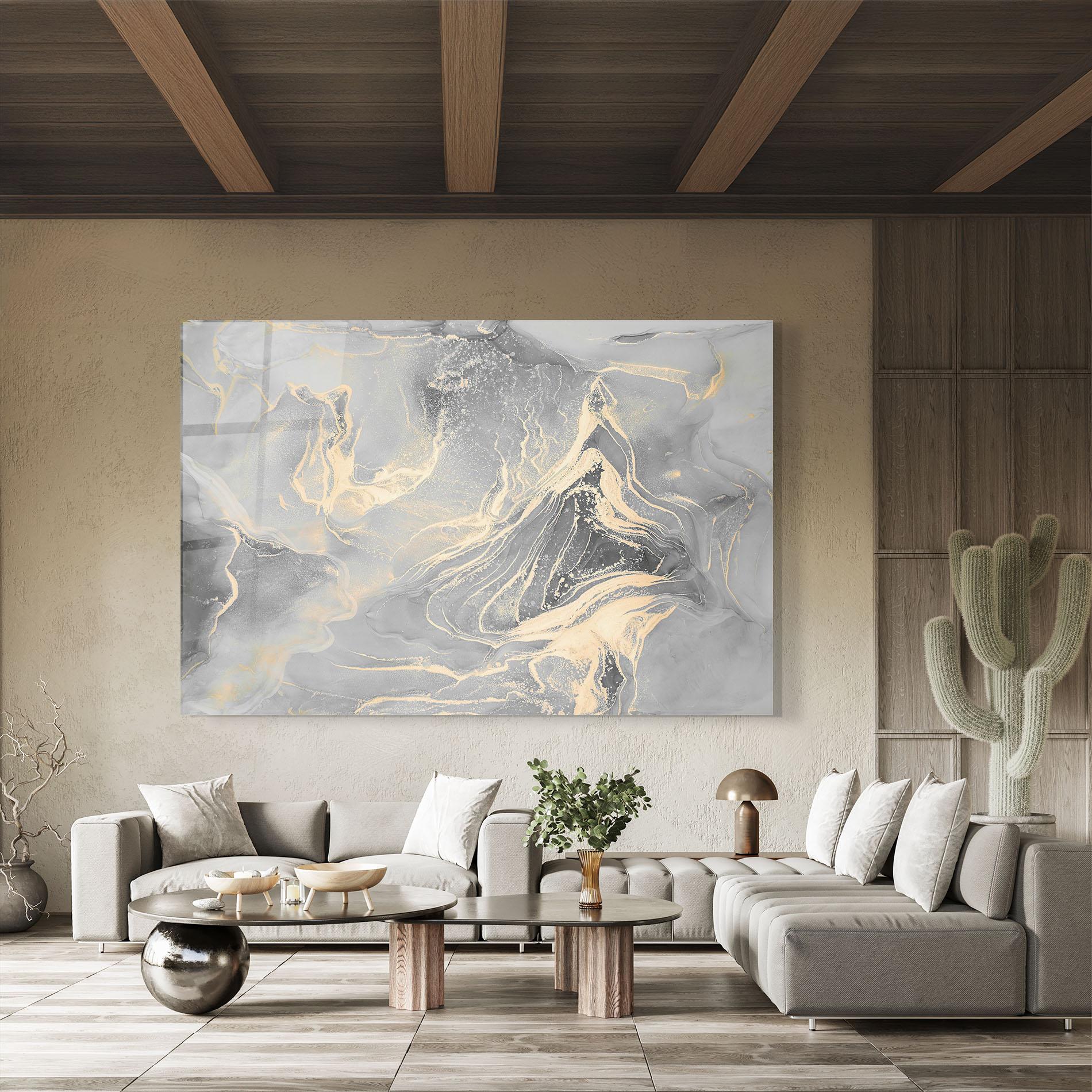 Tablou Sticla Abstract Illusion mockup 8