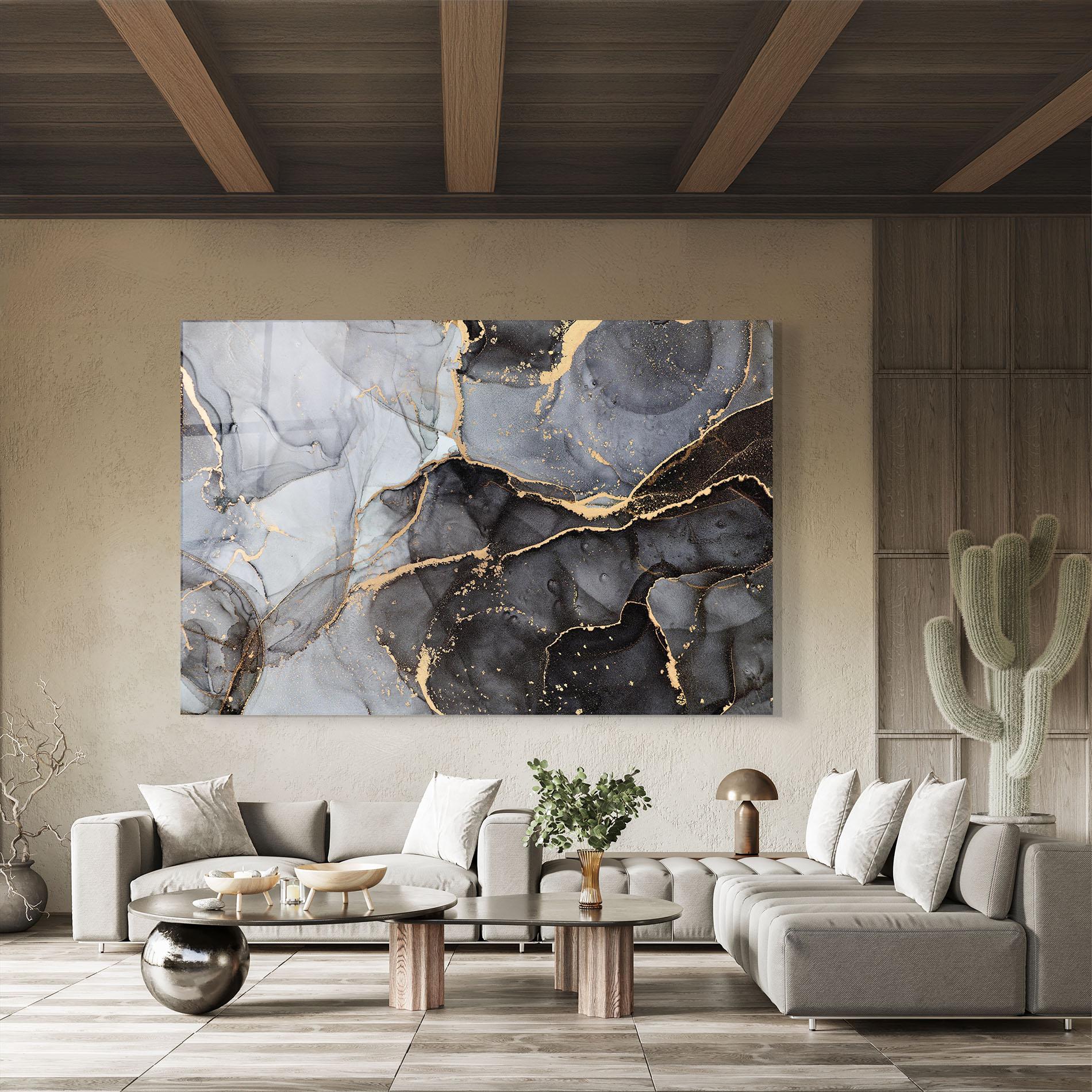 Tablou Sticla Abstract Marble mockup 8