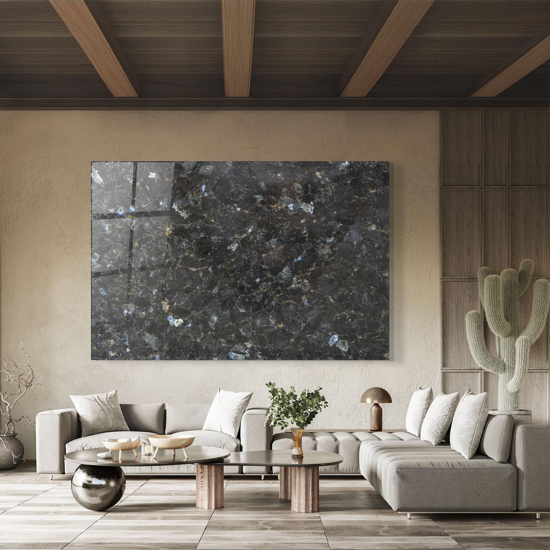 Tablou Sticla Dark Grey Marble mockup 8