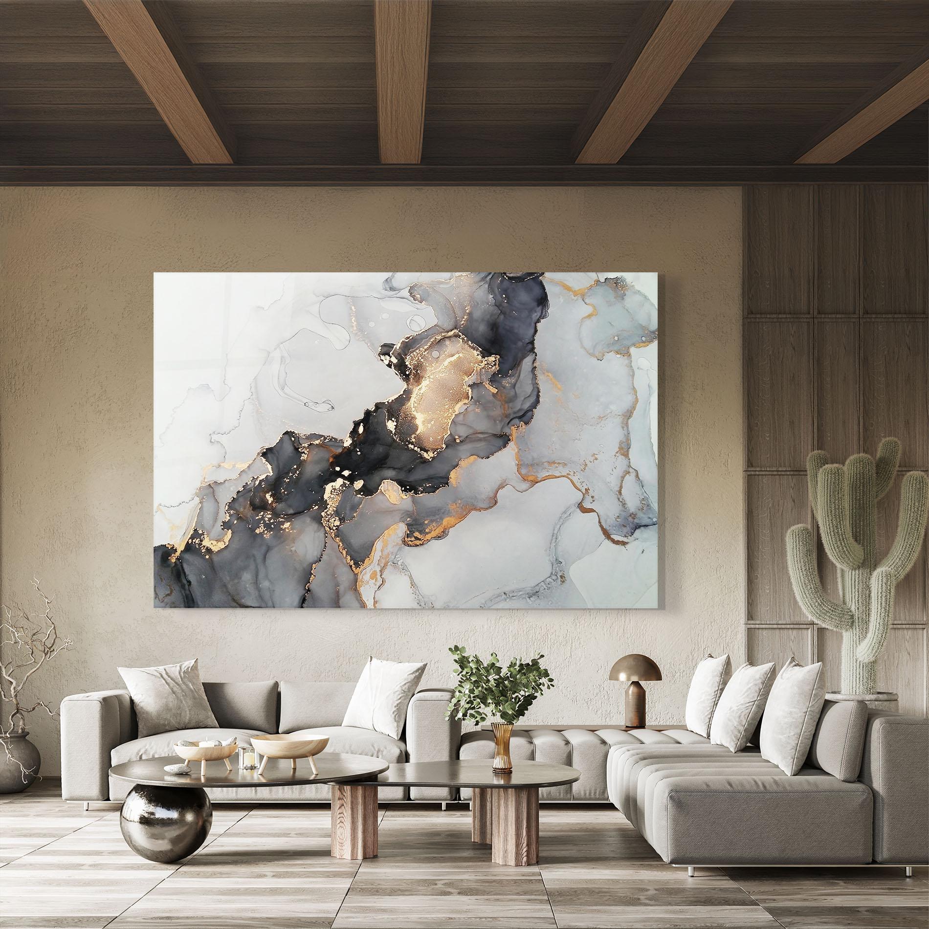 Tablou Sticla Marble Shades mockup 8